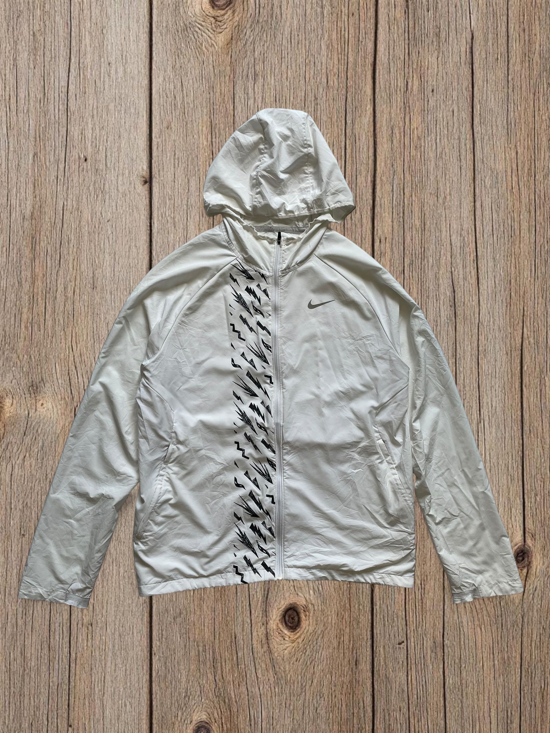 Nike NIKE BOLT WINDBREAKER JACKET - WHITE Size US S / EU 44-46 / 1 - 1 Thumbnail