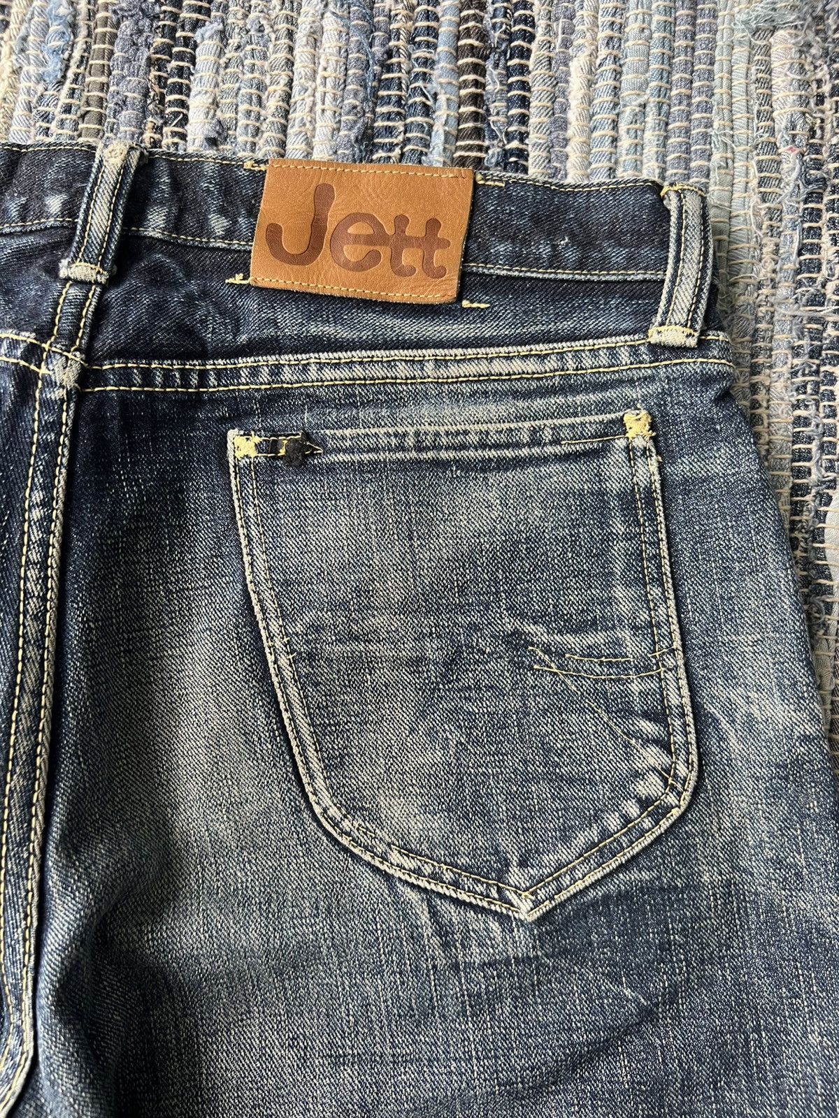 Samurai Jeans Vintage Jett Rink Texas 🇯🇵 Beautiful Fade Wear Selvaged Denim Size US 33 - 14 Thumbnail