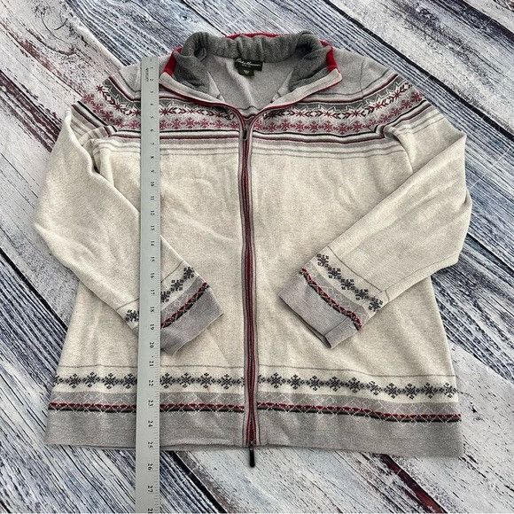 Eddie Bauer Eddie Bauer Gray and Red Zip-Up Sweater Size XL / US 12-14 / IT 48-50 - 9 Thumbnail