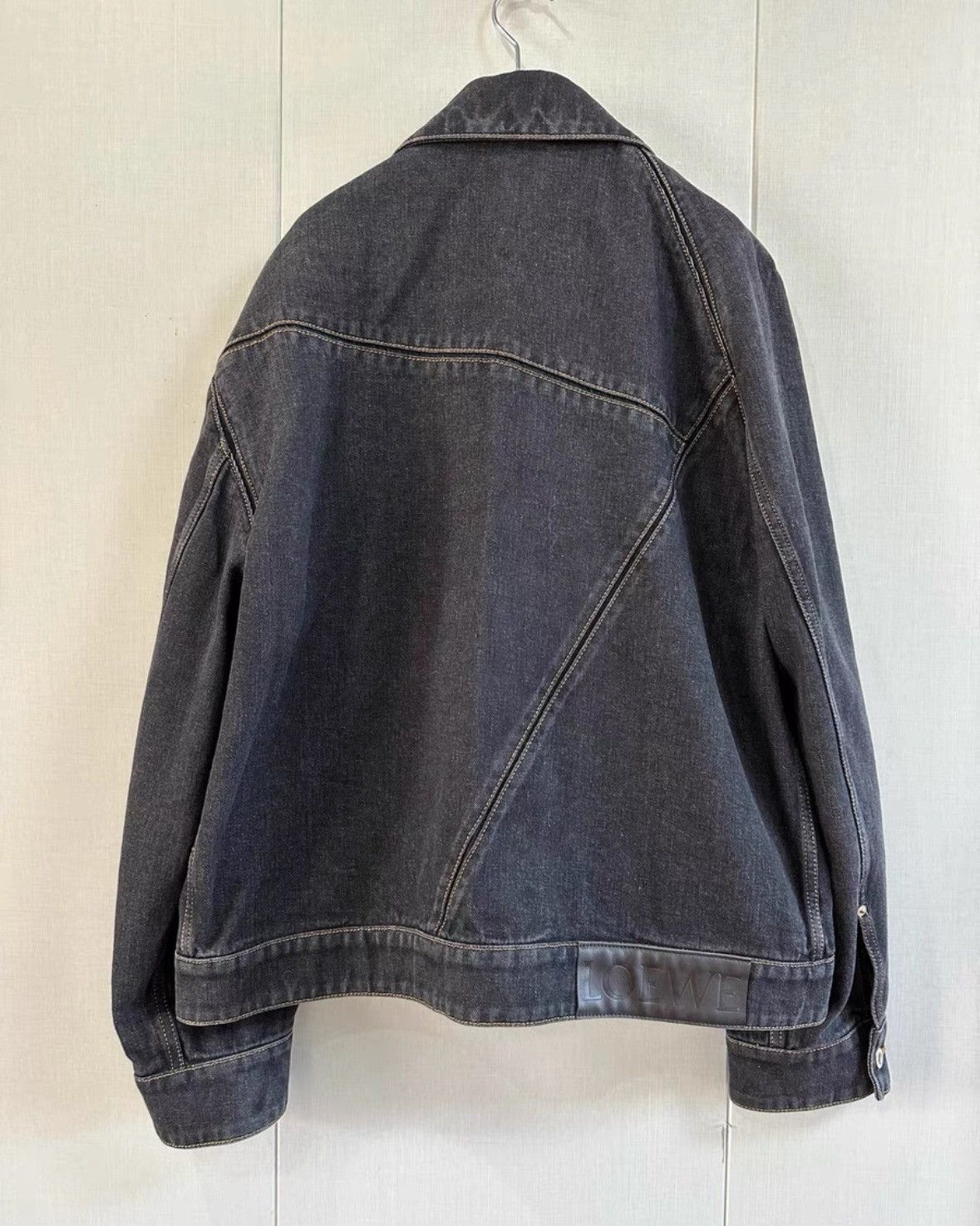 Loewe Loewe Solid Color Collar Denim Jacket for Men - Blue Size US M / EU 48-50 / 2 - 3 Thumbnail