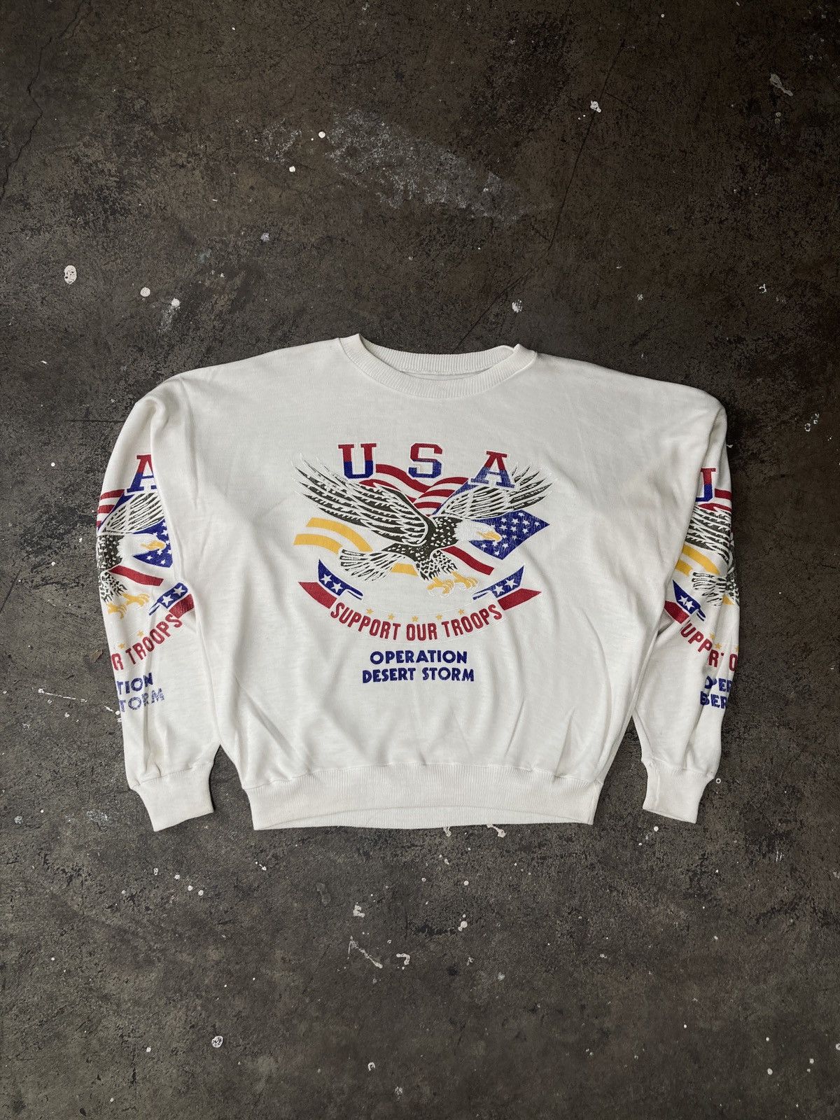 Harley Davidson × Vintage Vintage ‘91 Desert Storm Operation USA Propaganda Size US L / EU 52-54 / 3 - 1 Thumbnail