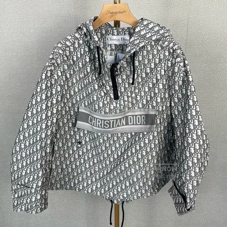 Dior Dior Gray Monogram Logo Windbreaker Jacket. Size US XS / EU 42 / 0 - 1 Thumbnail