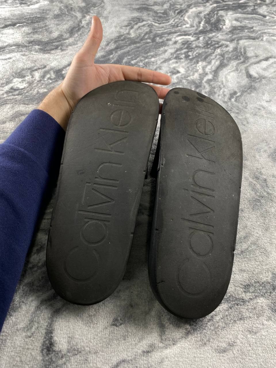 Calvin Klein Calvin Klein Jeans Slider Men Size 44 Black Size US 11 / EU 44 - 15 Thumbnail