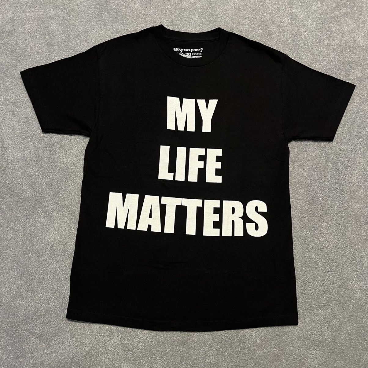 Vintage Sam Hyde Cash Star My Life Matters Bold Text Logo Tee Shirt Size US XL / EU 56 / 4 - 1 Thumbnail