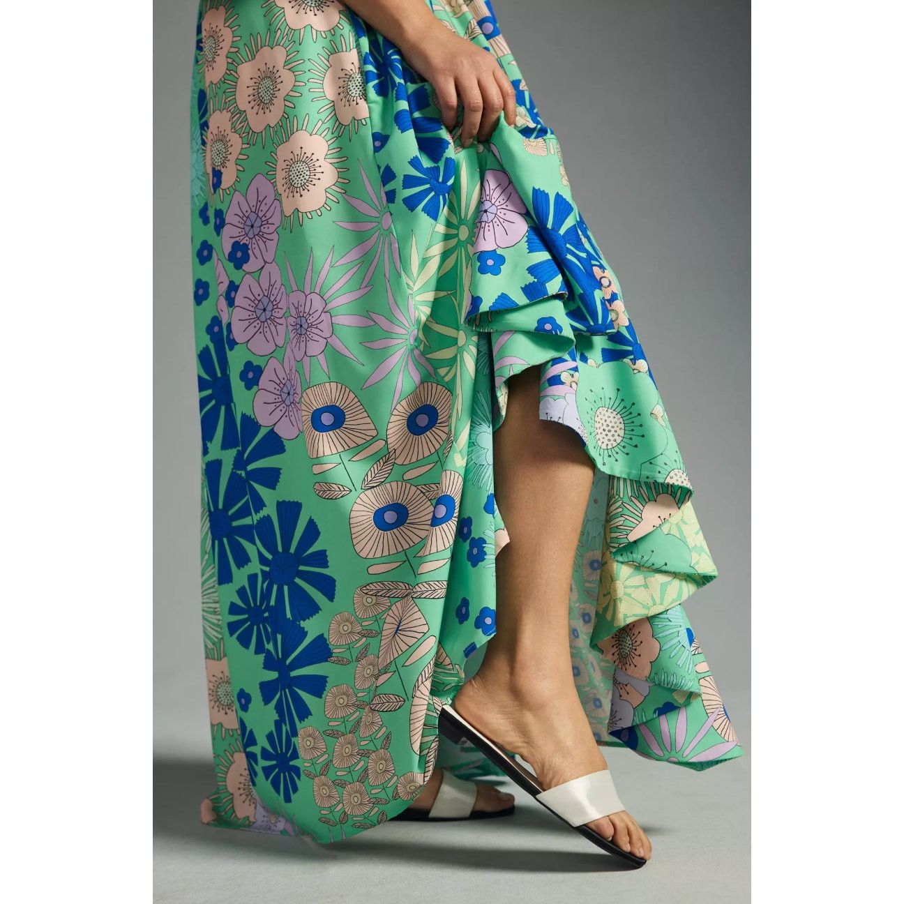 Anthropologie Anthropologie Oopscool Off-The-Shoulder Printed Dress Size XS / US 0-2 / IT 36-38 - 7 Thumbnail