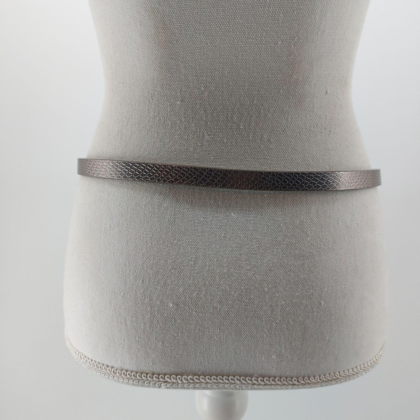 J.Crew J. Crew Factory Metallic Skinny Belt Fashion Glam Preppy S Size ONE SIZE - 7 Thumbnail