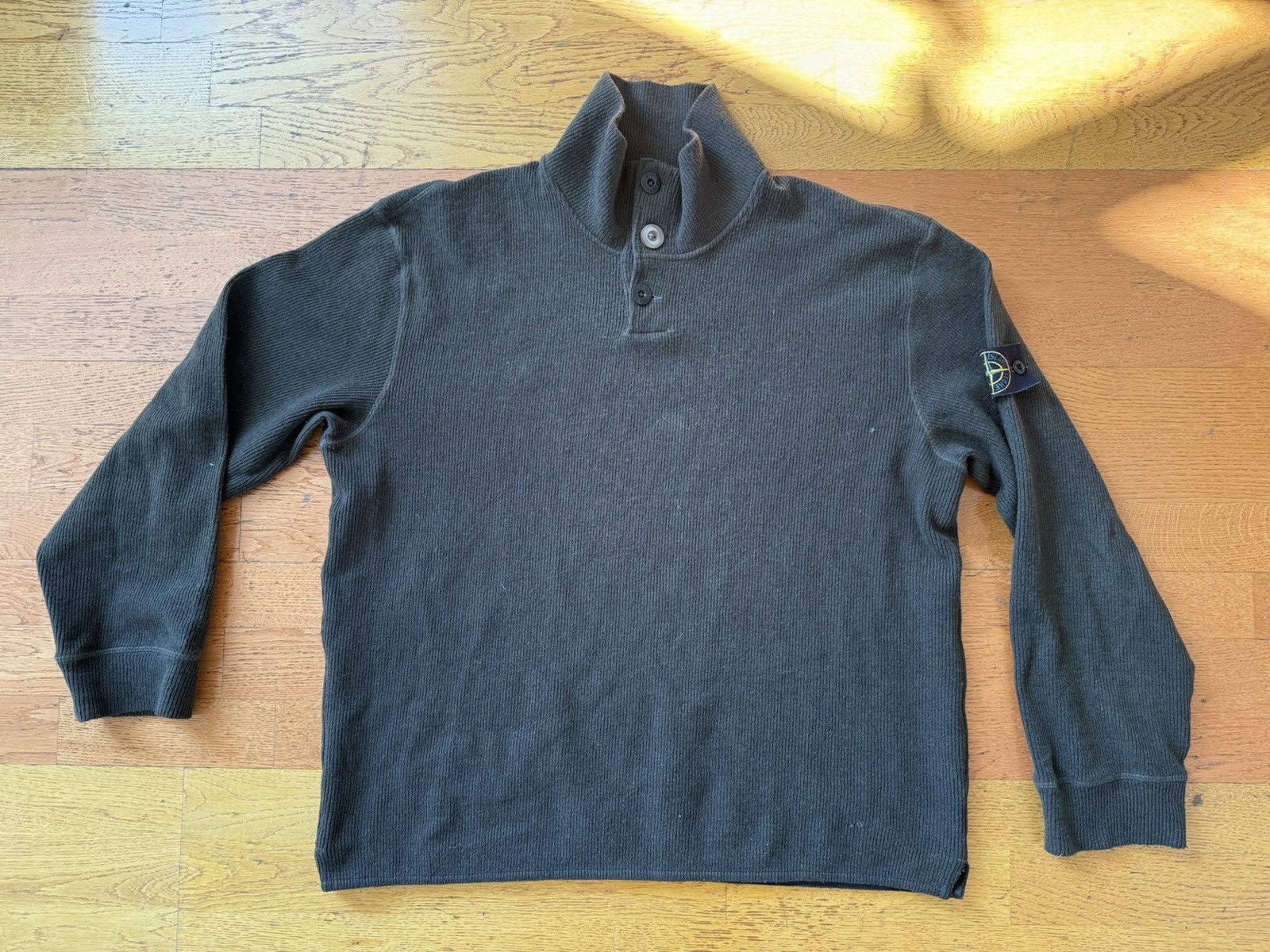 Stone Island Stone Island Archive Numbered Henley Sweater Size US XL / EU 56 / 4 - 1 Thumbnail