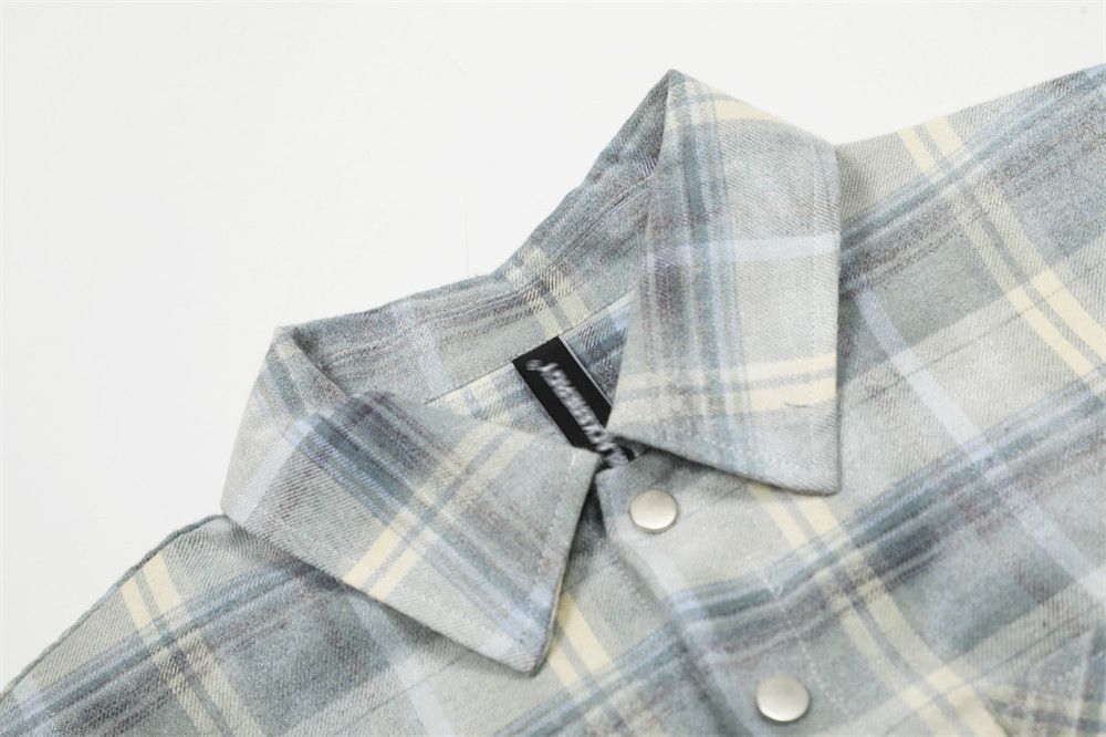 Vintage Men's casual street fashion pocket plaid shirt Size US M / EU 48-50 / 2 - 3 Thumbnail