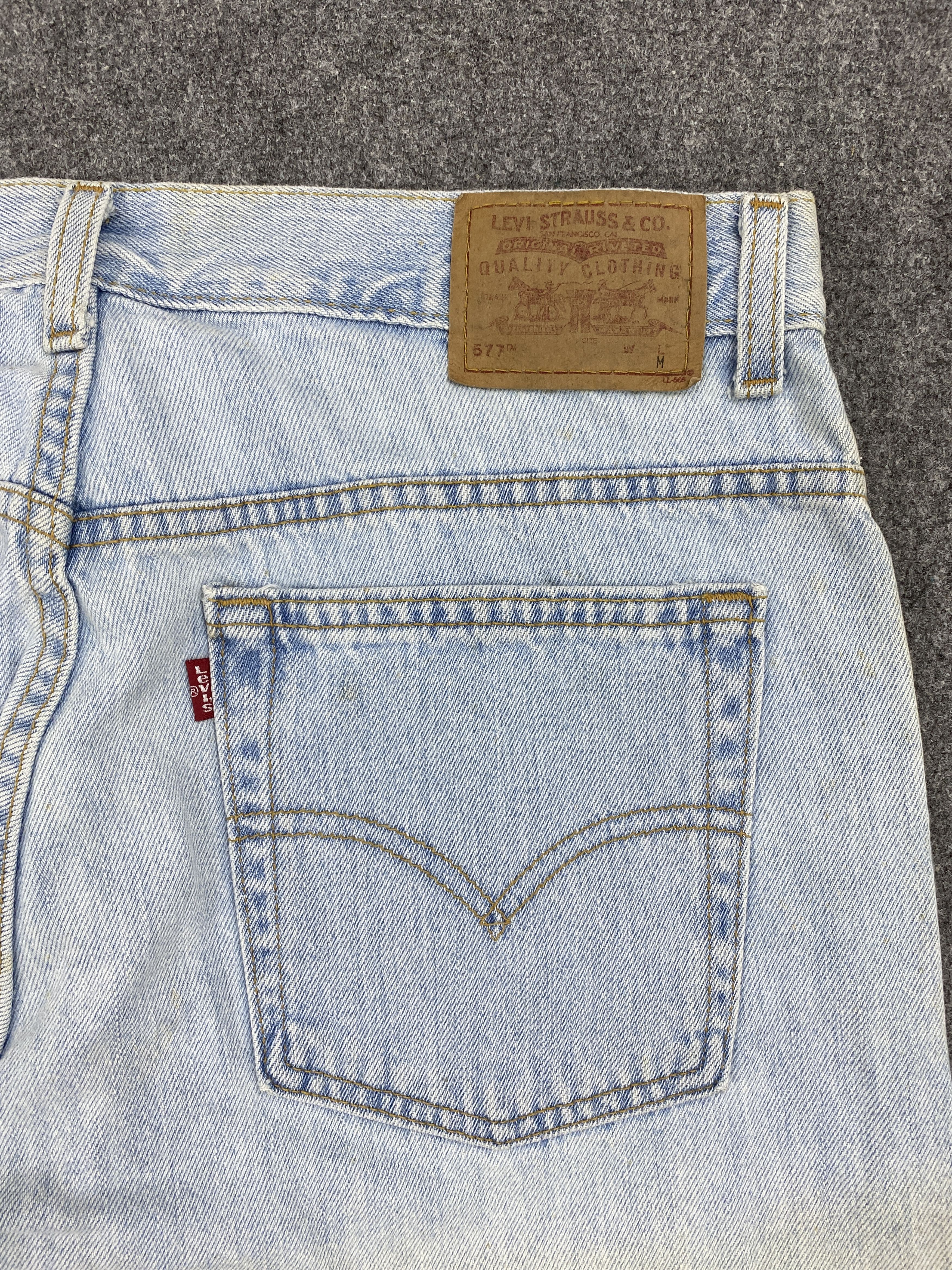 Levi's × Vintage Light Blue Vintage 90s Levis 577 Jeans Size US 32 / EU 48 - 12 Thumbnail