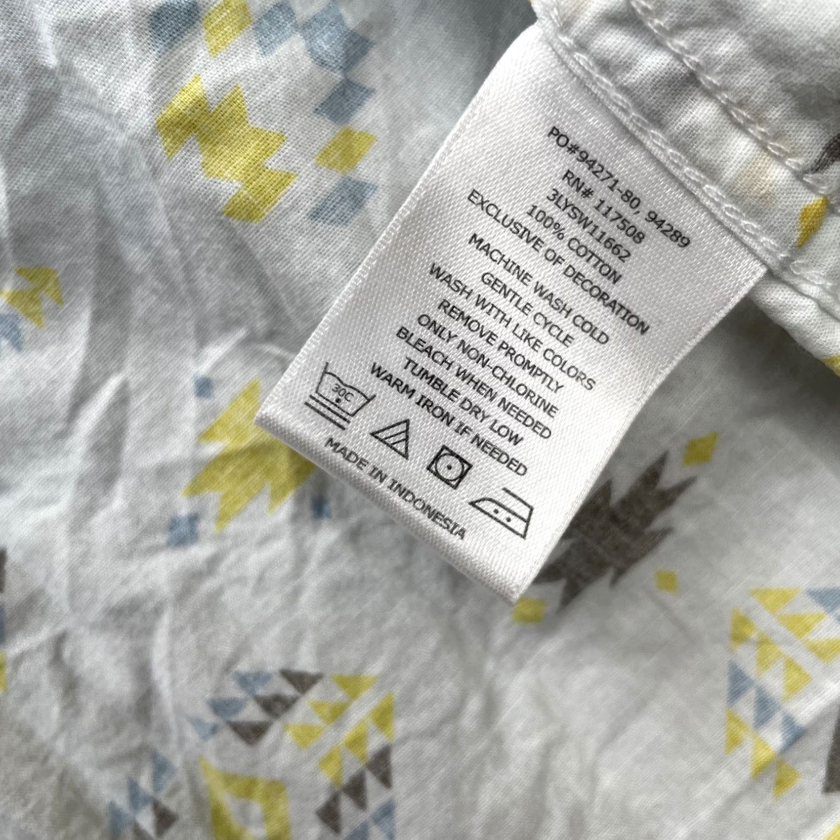 Levi's Levi's Shirt Mens Medium Beige Geometric Cotton Woven Button-Down Beach Size US M / EU 48-50 / 2 - 5 Thumbnail