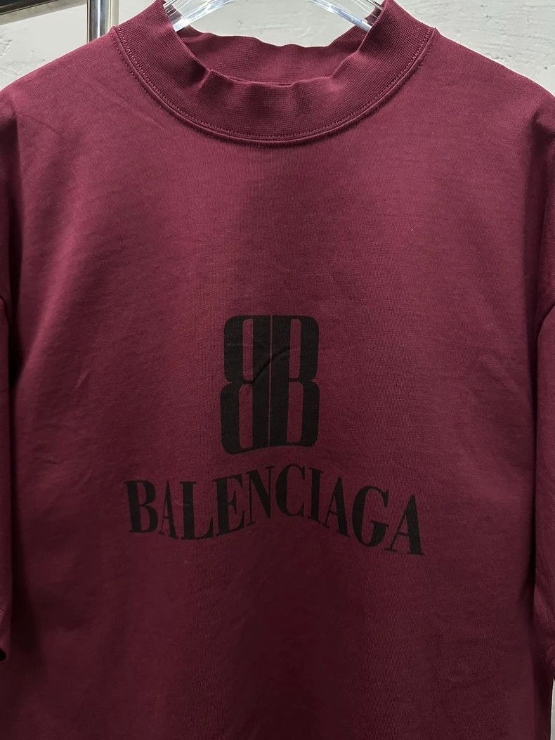 Balenciaga Balenciaga Short-sleeved double B new logo popular explosi Size US XS / EU 42 / 0 - 3 Thumbnail
