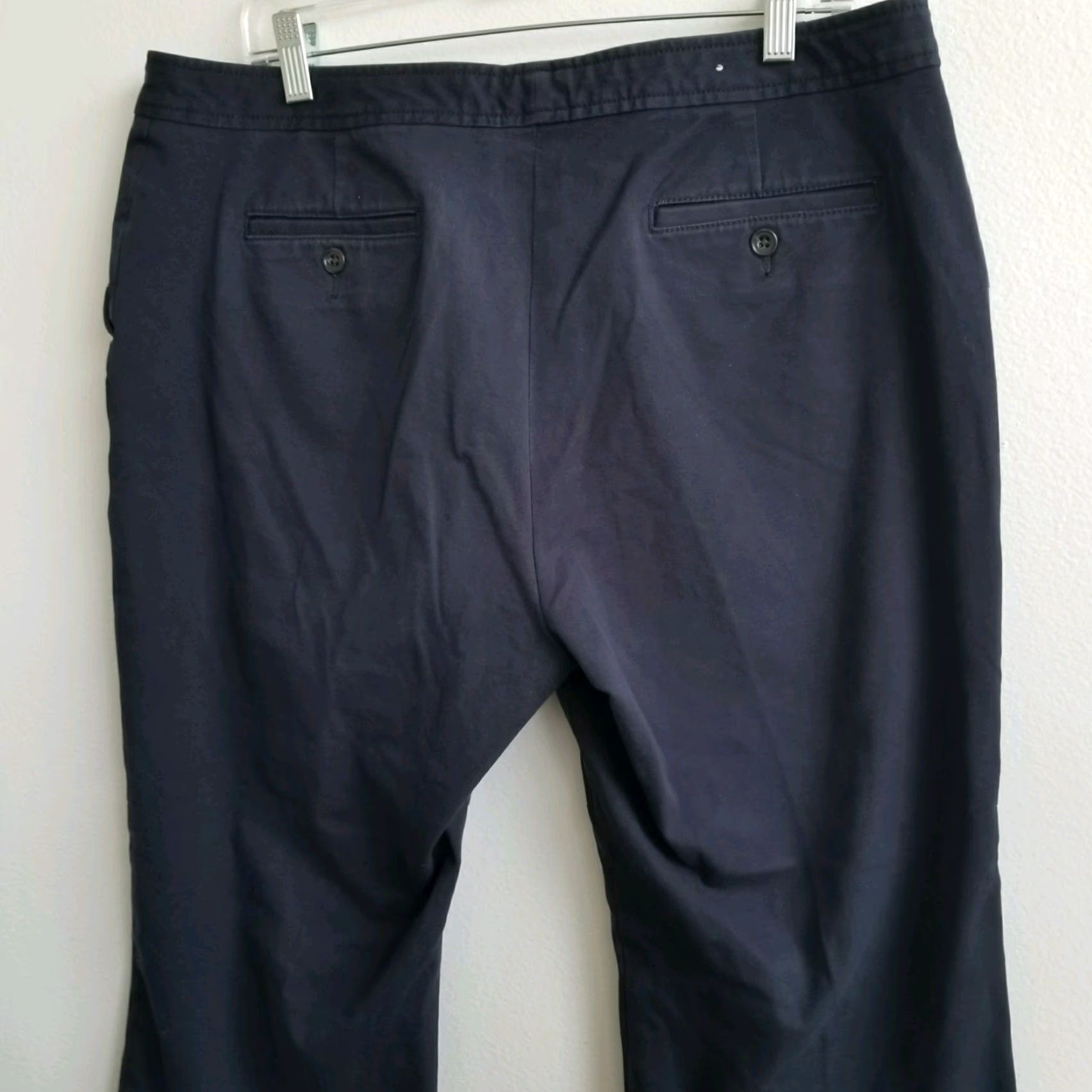 Eddie Bauer VINTAGE Eddie Bauer Mercer Fit Women's Navy Blue Slack Career Pants Size 16 Petite Size 38" / US 16 / IT 52 - 4 Thumbnail
