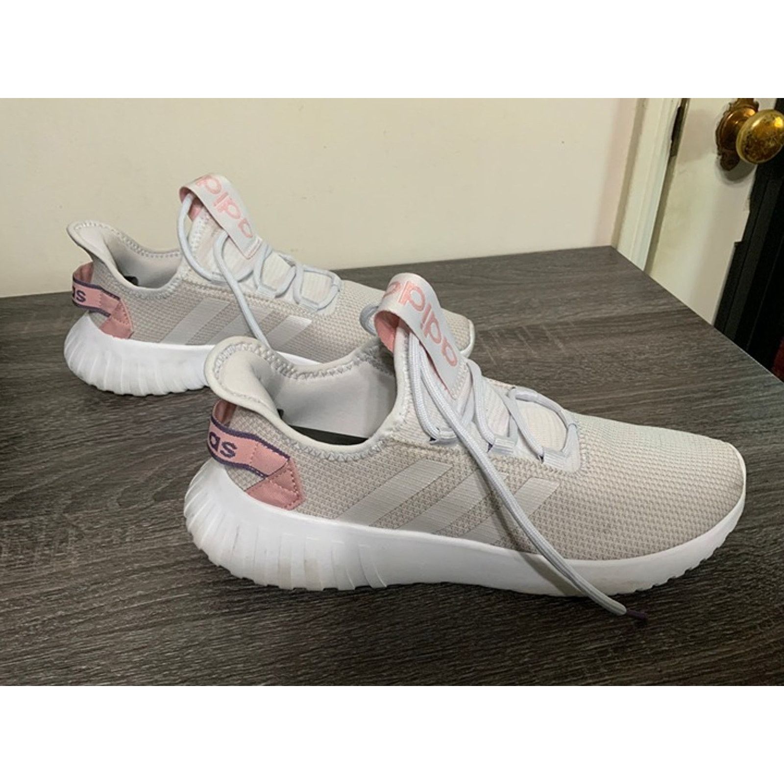 Adidas Adidas Kaptir X Dash Grey Pink Sneakers Women’s Size 10 USED Size US 10 / IT 40 - 5 Thumbnail