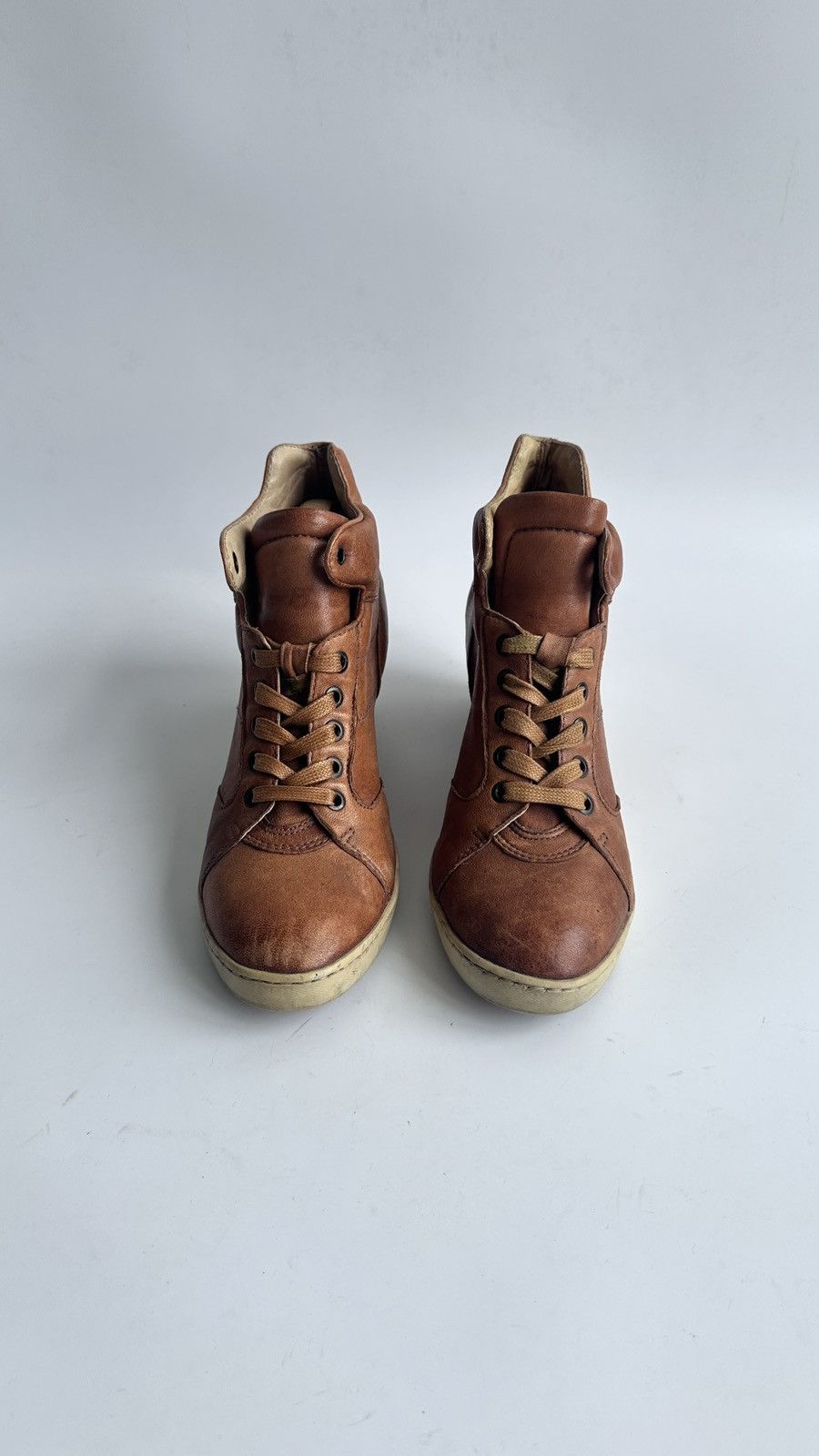 A.S.98 Airstep A.S.98 Leather Wedge Sneakers Shoes EU 39 US 8.5 Size US 8.5 / IT 38.5 - 4 Thumbnail