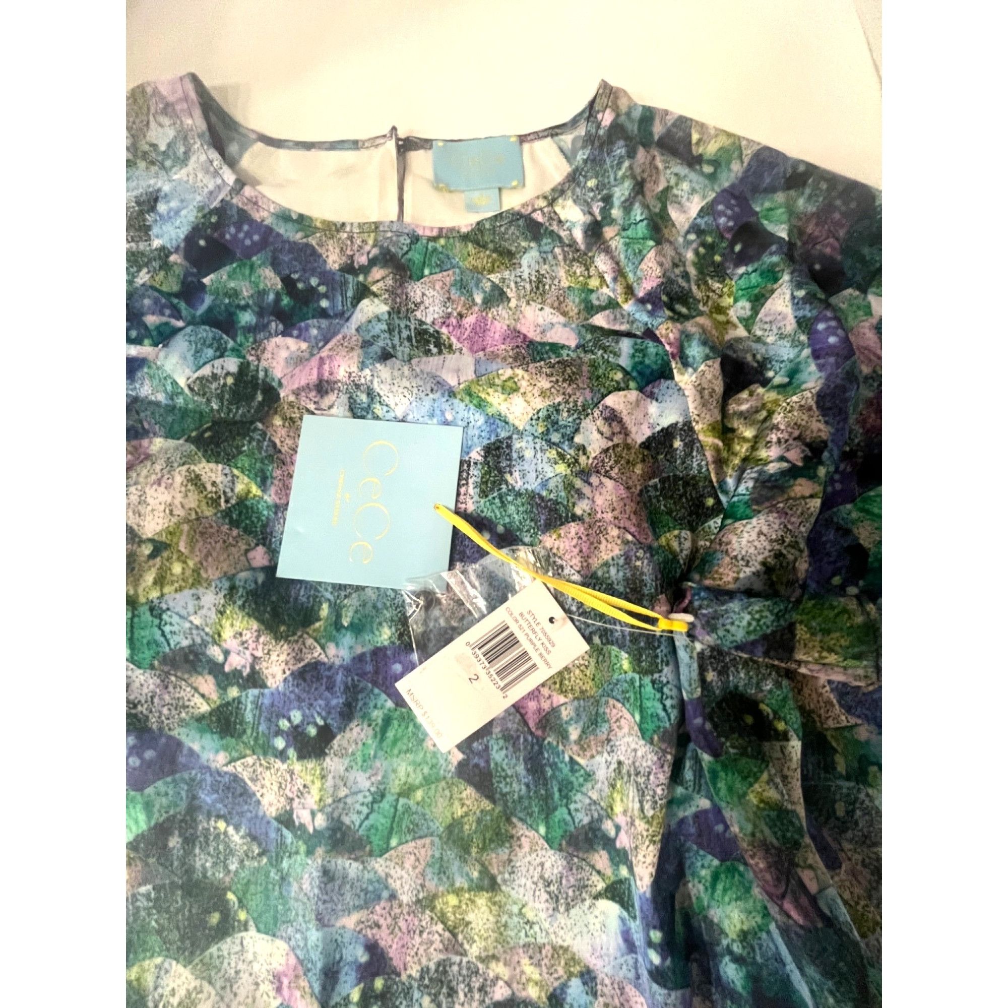 Other CeCe by Cynthia Steffe ' Butterfly Kiss' Print Shift Dress Size XS / US 0-2 / IT 36-38 - 8 Thumbnail