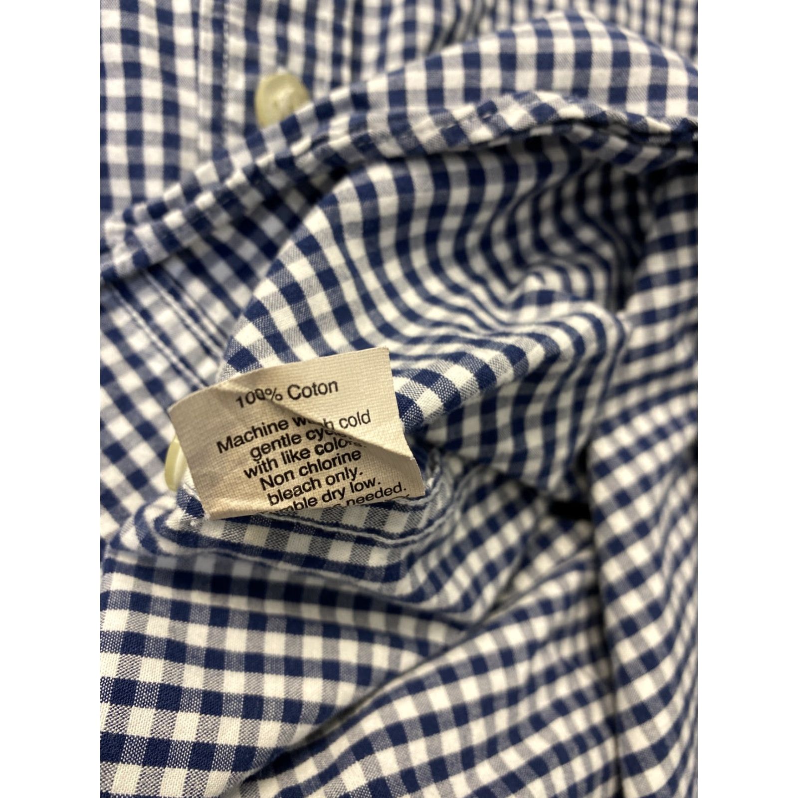 Vintage J.Crew Shirt L Blue Check Button-Down Men’s/98-2 Cotton Blend Knit Casual Button-Up Shirt Mens Regular Fit Size US L / EU 52-54 / 3 - 7 Thumbnail