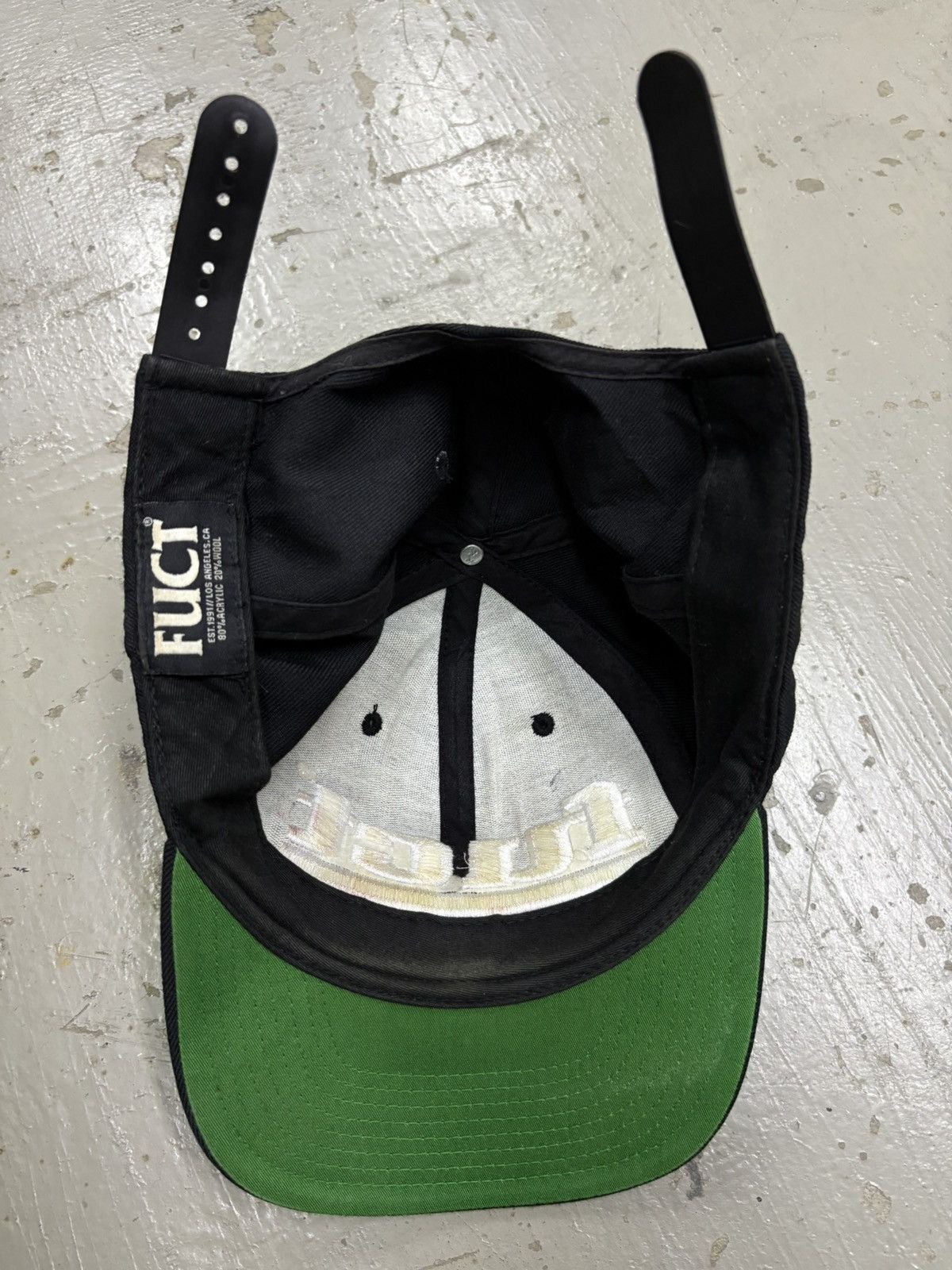 FUCT VINTAGE FUCT OG LOGO SNAPBACK GREEN/BLACK Size ONE SIZE - 10 Thumbnail