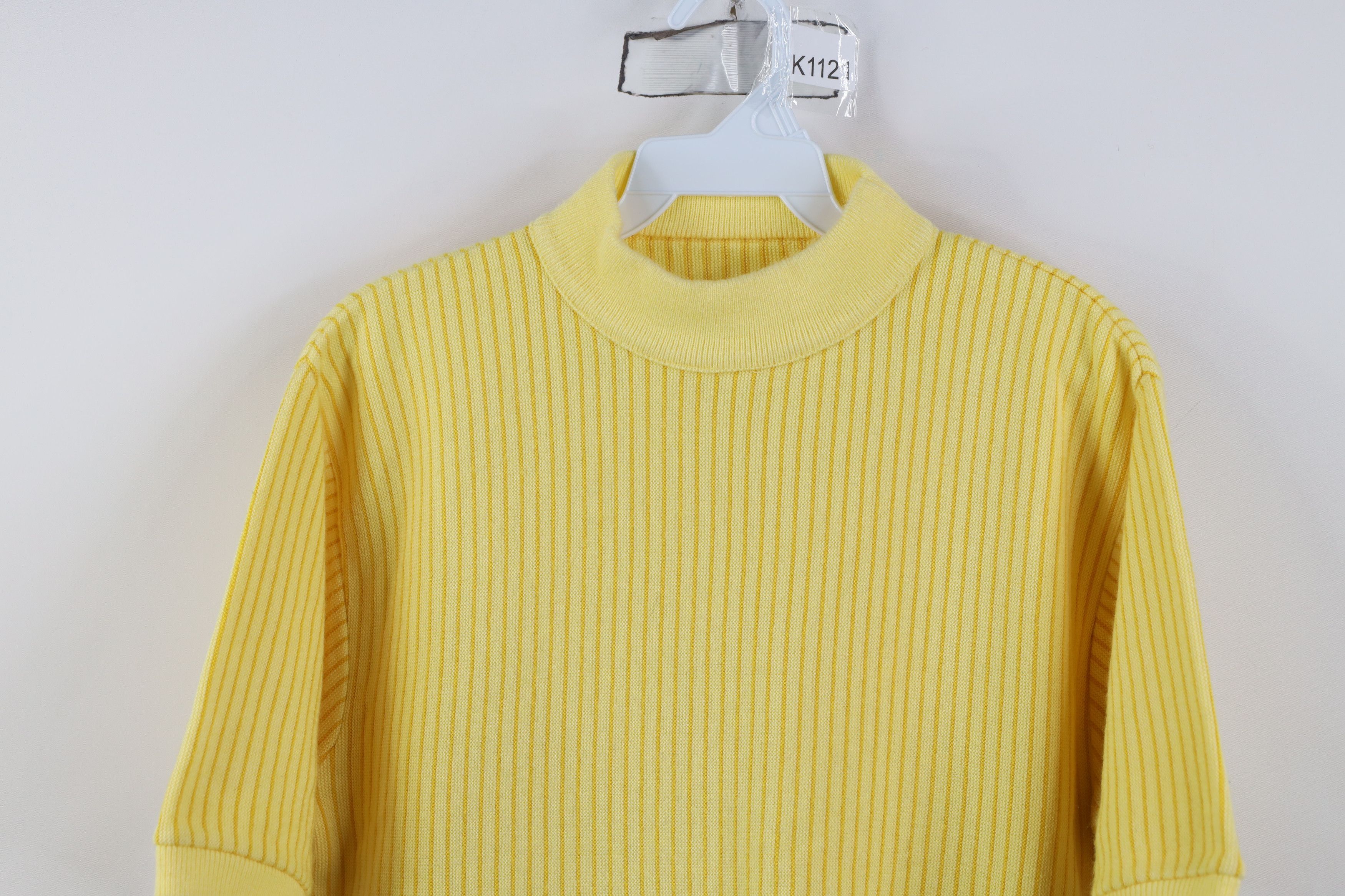 Vintage Vintage 50s Streetwear Short Sleeve Ringer Mock Neck Sweater Size US S / EU 44-46 / 1 - 2 Thumbnail