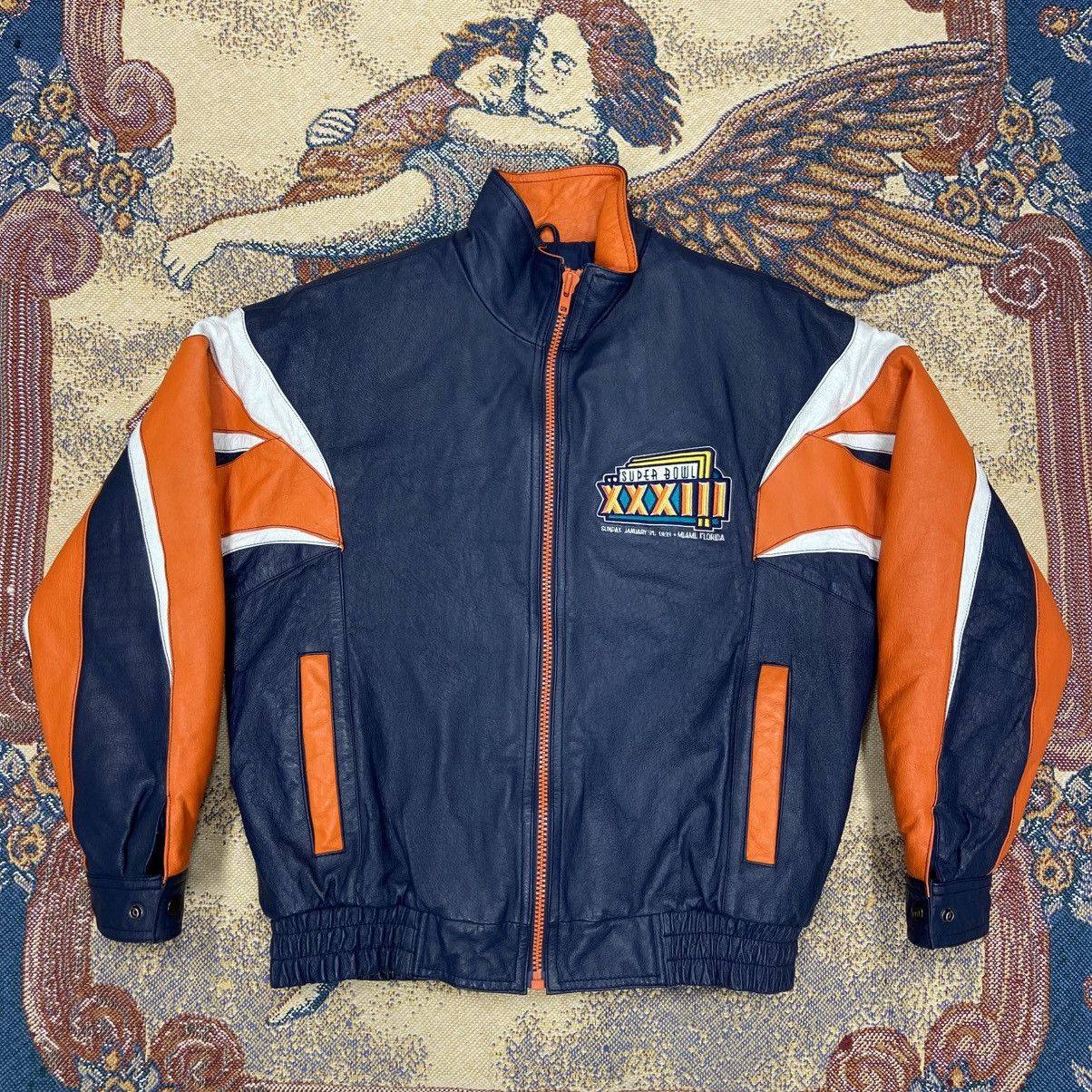 Vintage Vintage Denver Broncos Super Bowls XXXIII Leather Jacket Size US M / EU 48-50 / 2 - 1 Thumbnail