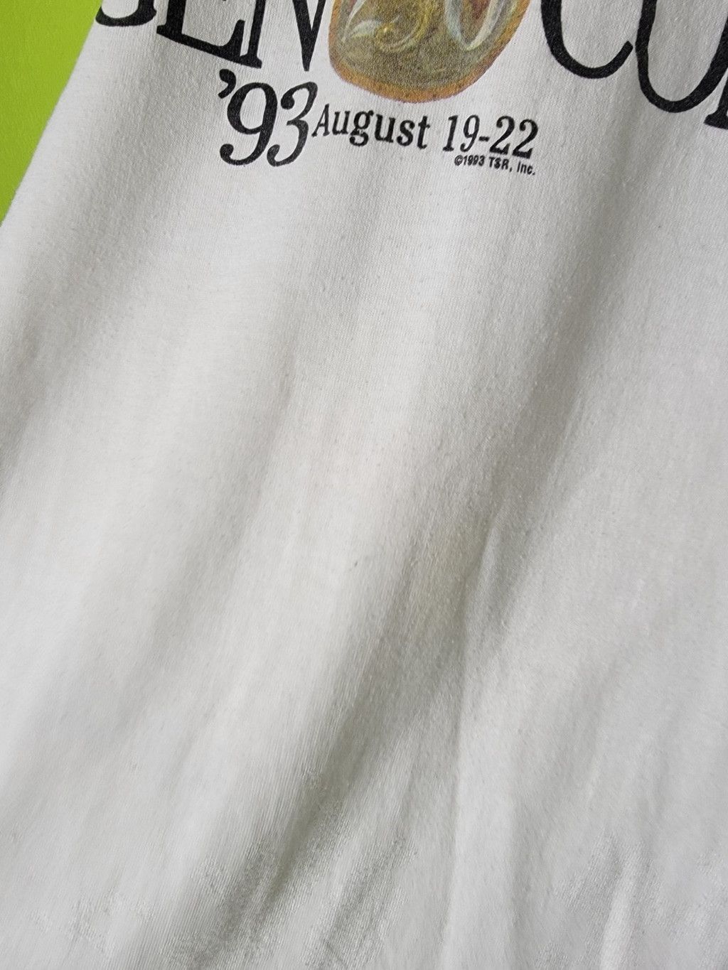 Fruit Of The Loom Magic the Gathering Single Stitch 93 Gen Con Gaming MTG Rare Size US XL / EU 56 / 4 - 4 Thumbnail