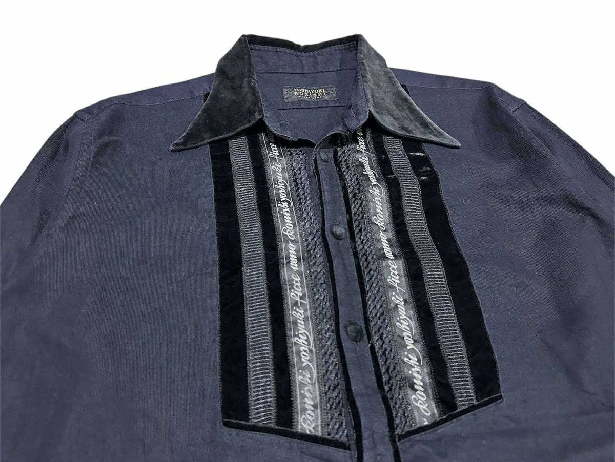 Yoshiyuki Konishi 🔥Rare Vintage Yoshiyuki Konishi Chinese Velvet Shirt Size US L / EU 52-54 / 3 - 3 Thumbnail