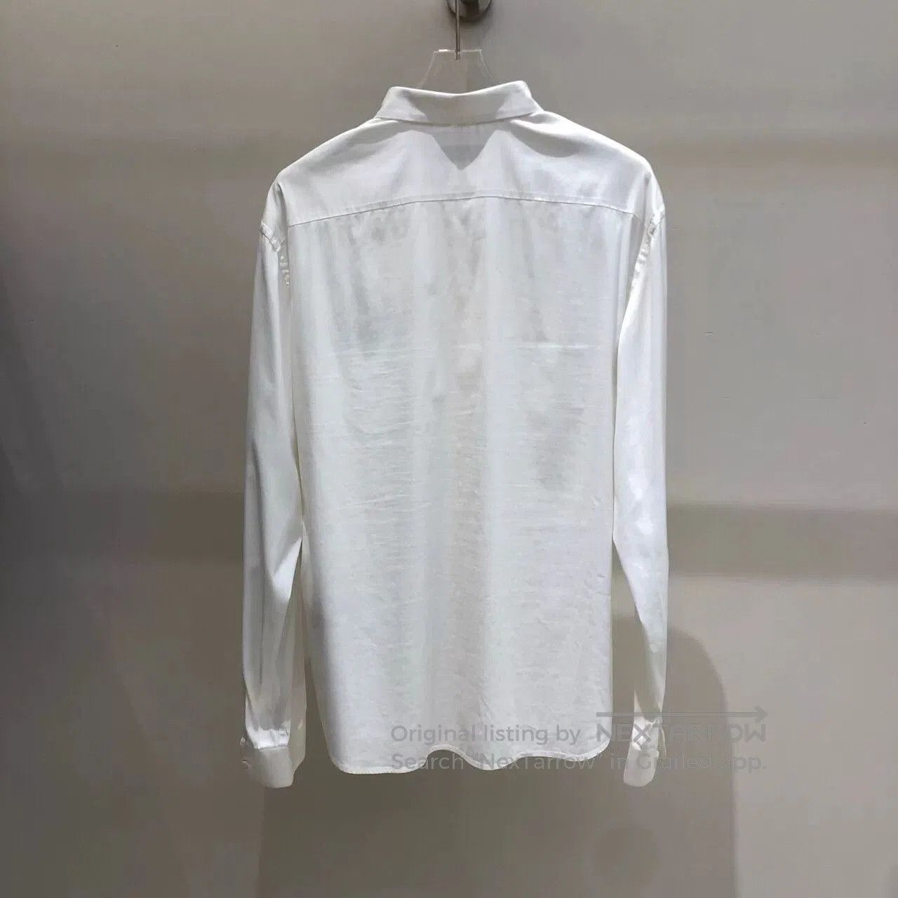Prada Prada White Pocket Stretch Cotton Shirt. Size US M / EU 48-50 / 2 - 2 Thumbnail
