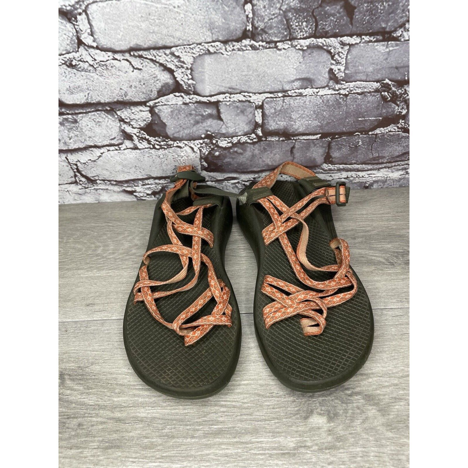 Chaco Chaco Orange Nylon Textile Hiking Toe Ankle Strap Sandals Wo Size US 11 / IT 41 - 21 Thumbnail