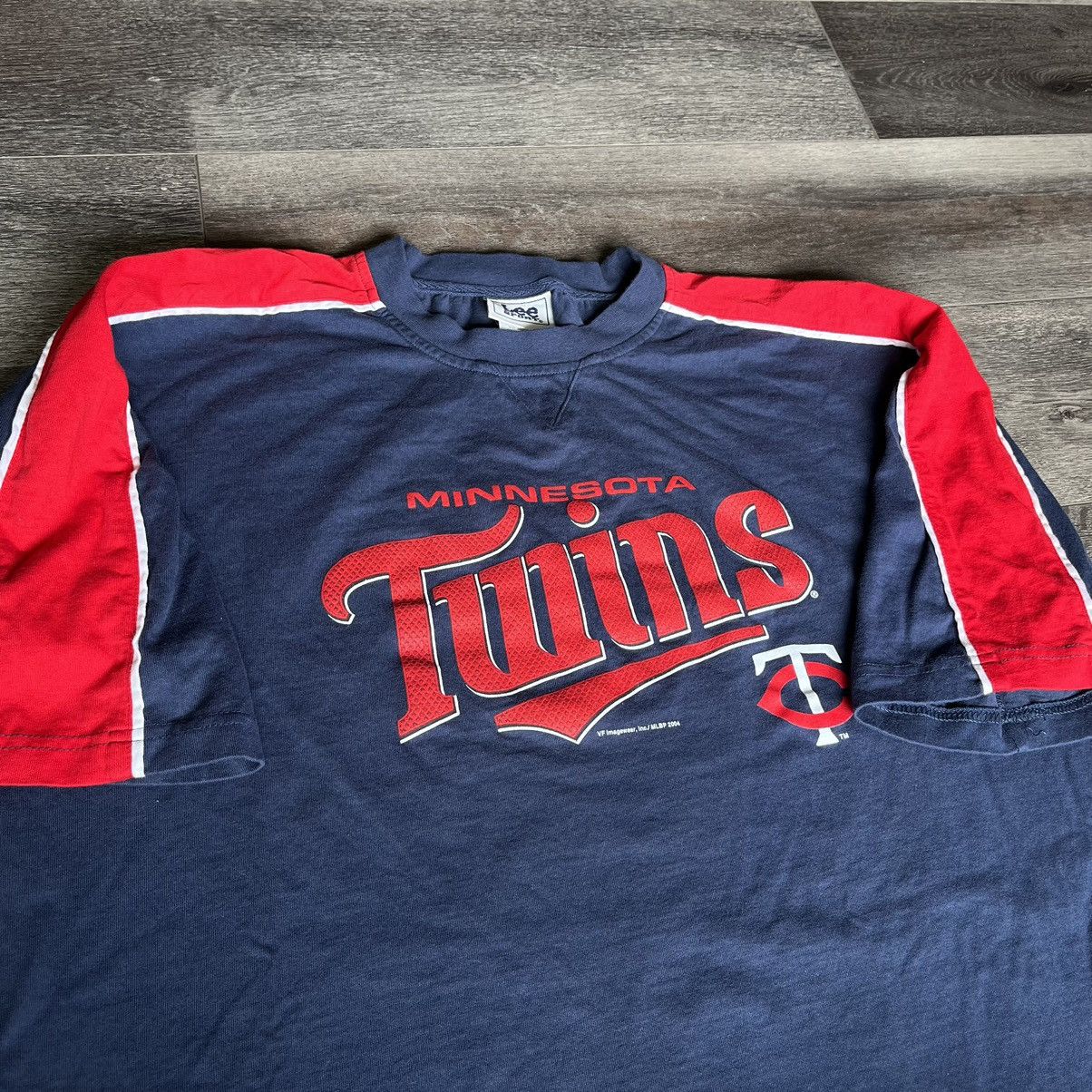 Lee × MLB × Vintage Vintage Minnesota Twins MLB Striped Heavyweight Graphic Tee Size US L / EU 52-54 / 3 - 3 Thumbnail