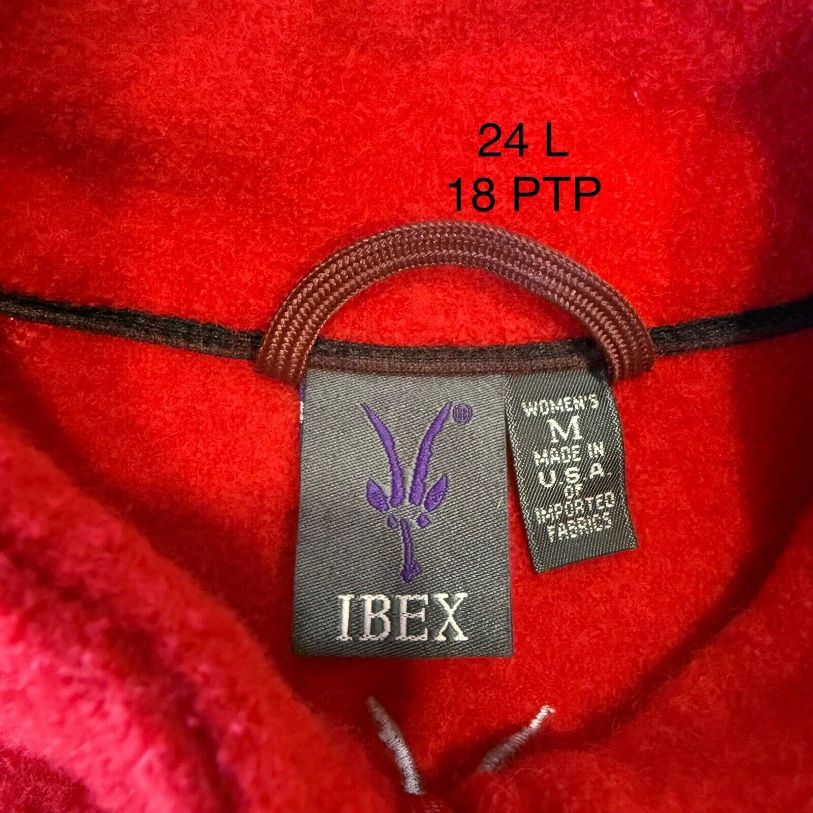 Ibex Ibex Wool Jacket Women's M Red Full Zip Winter Outerwear Size M / US 6-8 / IT 42-44 - 7 Thumbnail