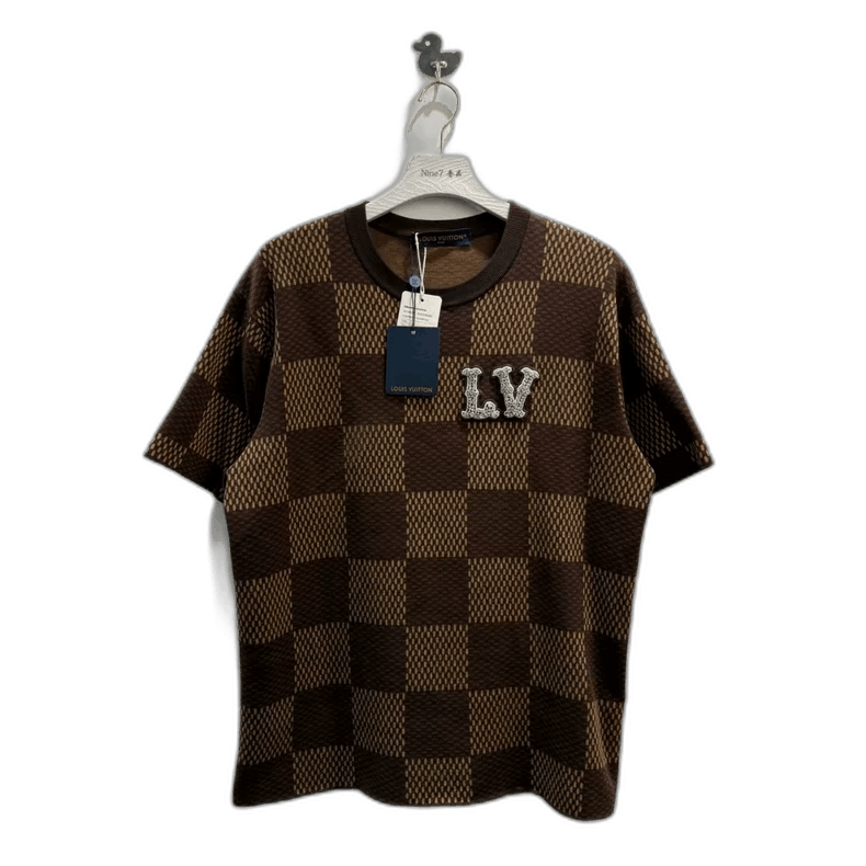 Louis Vuitton LV Louis Vuitton Checkered Logo Short Sleeve Tee-yf Size US L / EU 52-54 / 3 - 1 Thumbnail