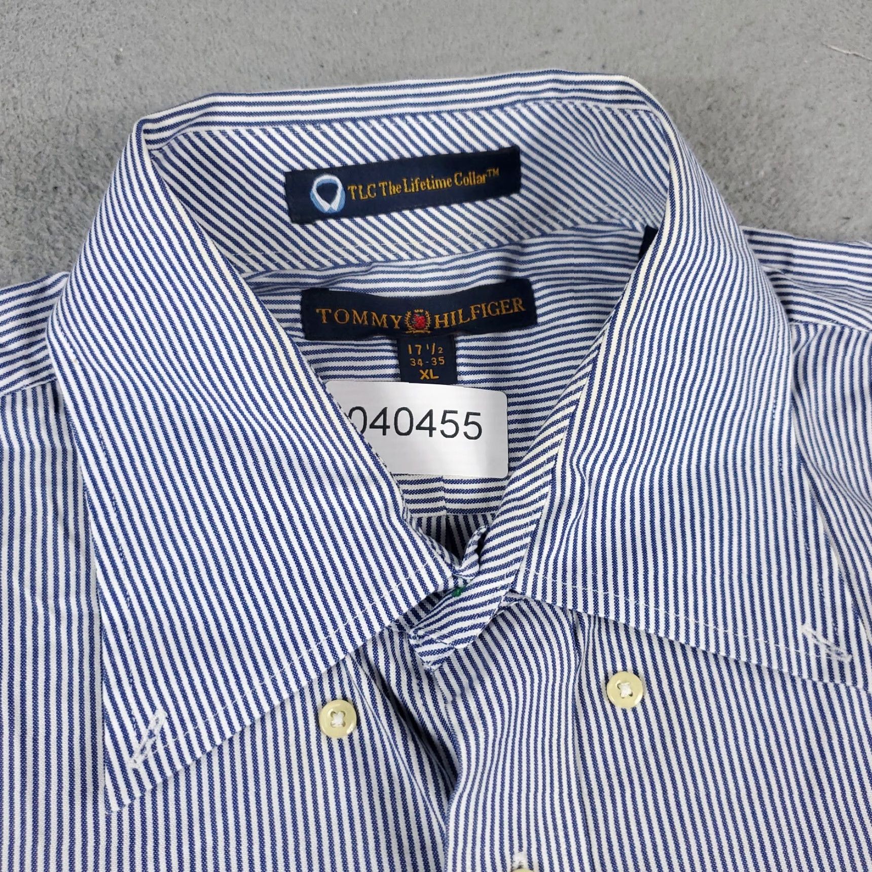 Tommy Hilfiger Tommy Hilfiger Shirt Mens XL Blue Striped Button-Up Long Sleeve Casual Classic Size US XL / EU 56 / 4 - 3 Thumbnail