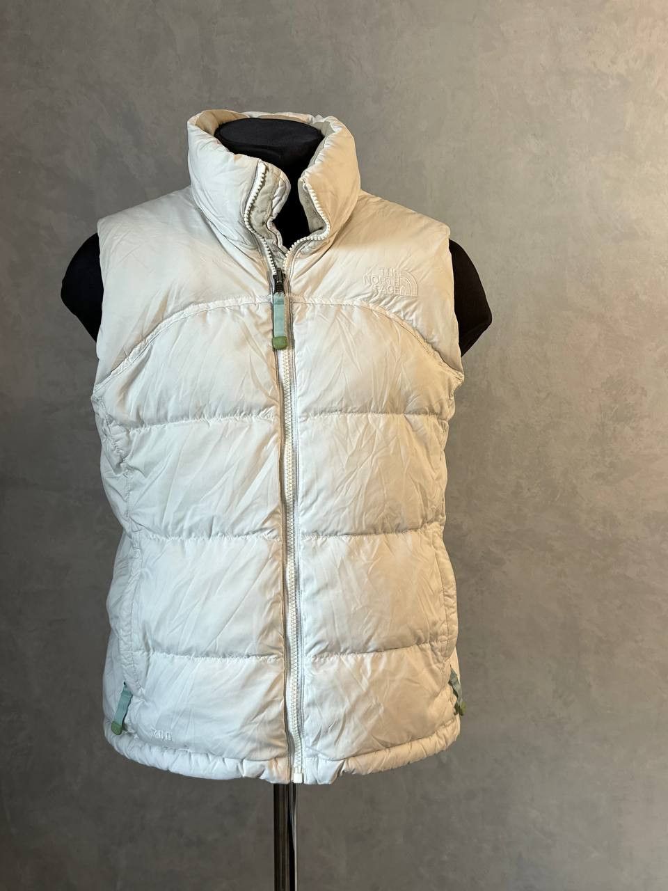 Vintage The North Face Puffer Vest 700 White Size S