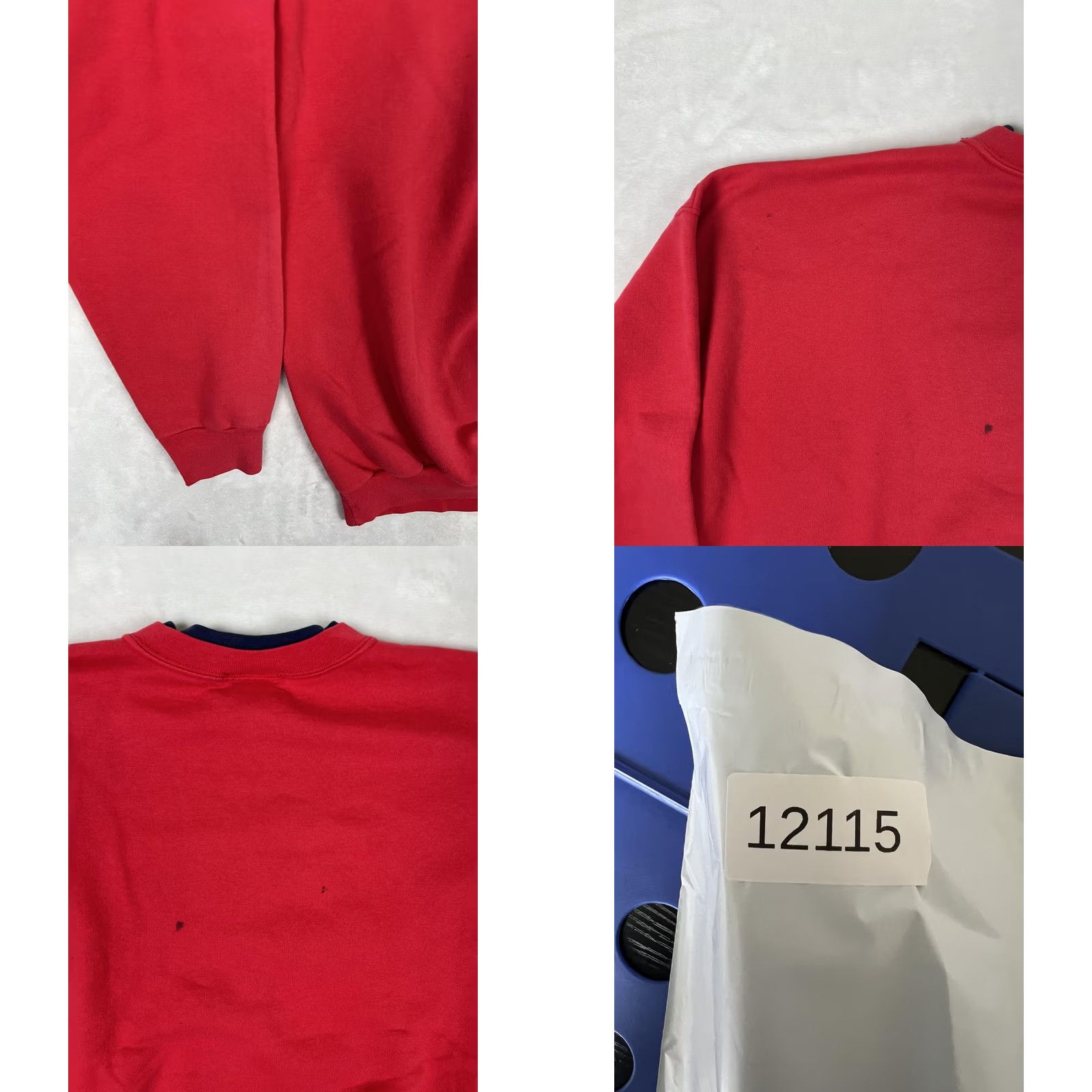Disney VINTAGE Disney Mickey Mouse Sweatshirt Mens XL Red Embroidered Flag Patriotic USA Stars Crew Neck Pullover Graphic Print Cotton Polyester Fleece Size US XL / EU 56 / 4 - 9 Thumbnail