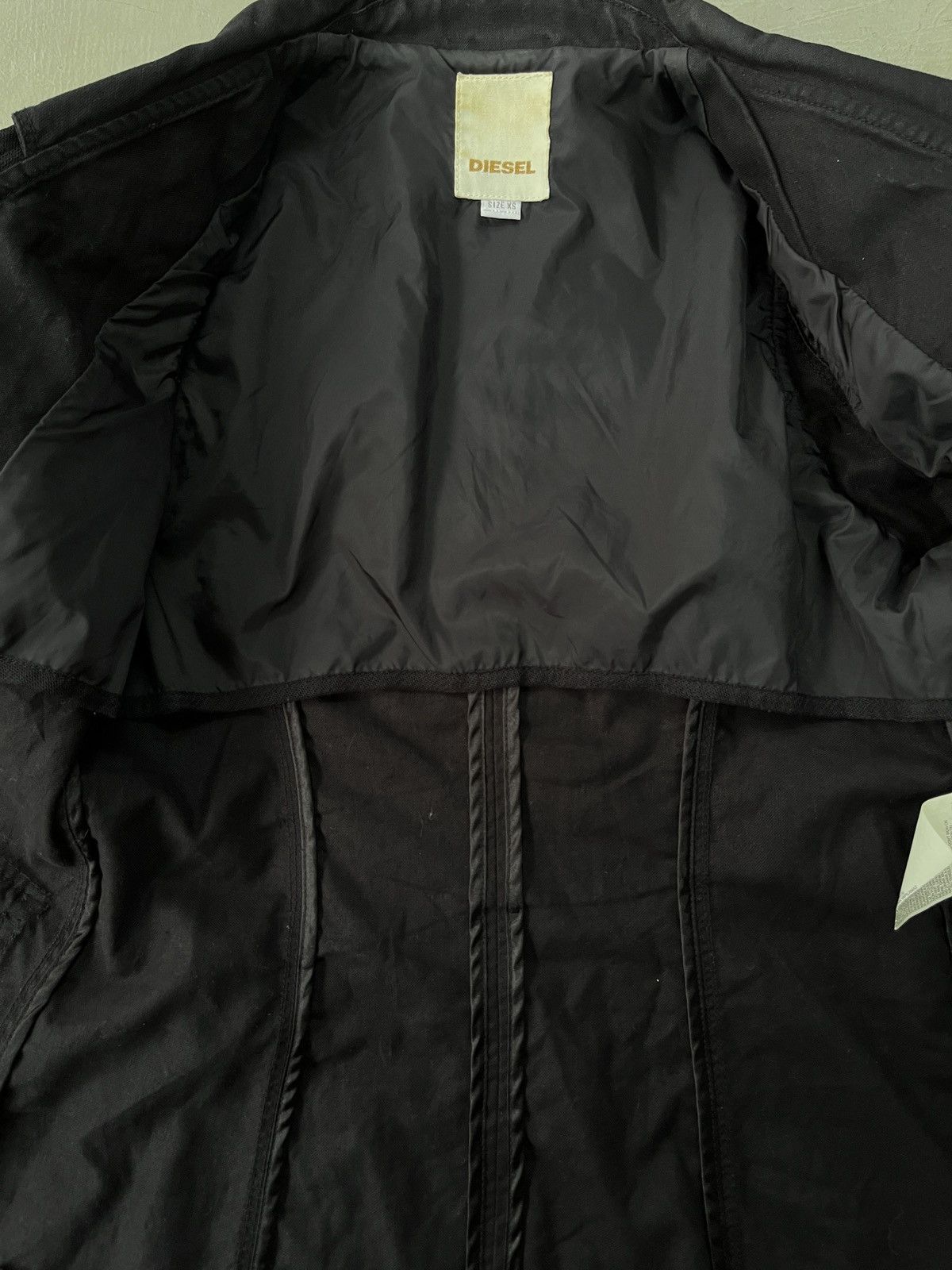 KMRii Y2K DIESEL Flared Jacket Blazer Punk Seditionaries Style Size XS / US 0-2 / IT 36-38 - 16 Thumbnail