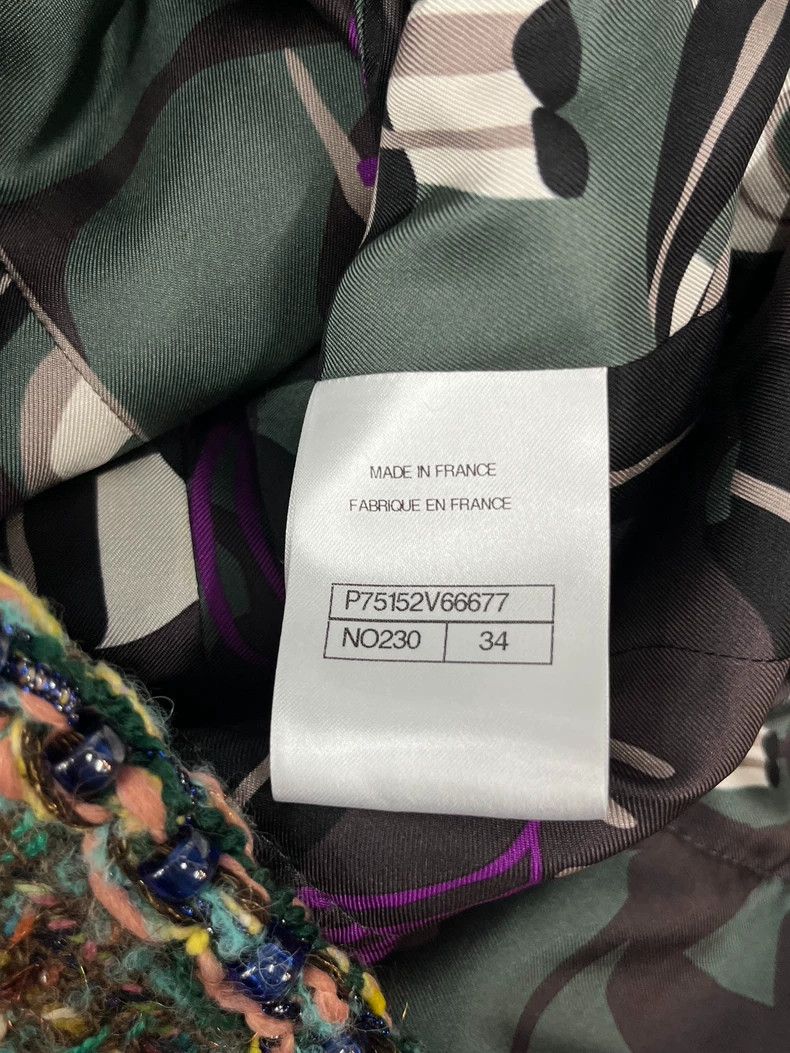 Chanel Chanel Dakar Series Green Rolled Edge Studded Jacket Size XXS / US 00 / IT 34 - 5 Thumbnail