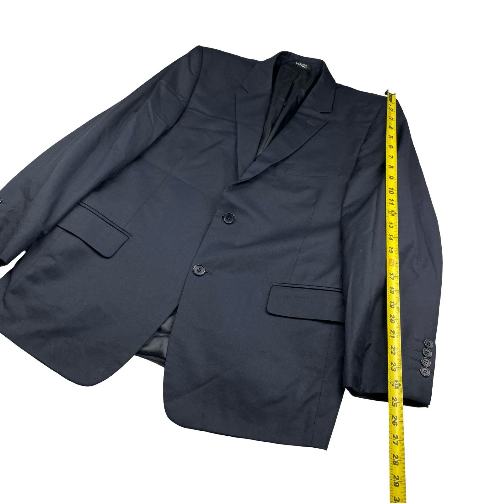 Other Dormel Men’s Bespoke Wool Blend 2-Button Suit Navy Blue • 42 Size 42R - 12 Thumbnail