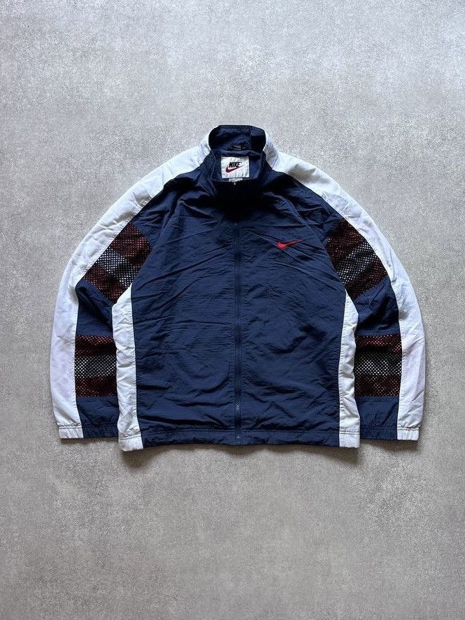 Nike Vintage Nike Swoosh Nylon Olympic Boxy Jacket Y2K XL Size US XL / EU 56 / 4 - 1 Thumbnail