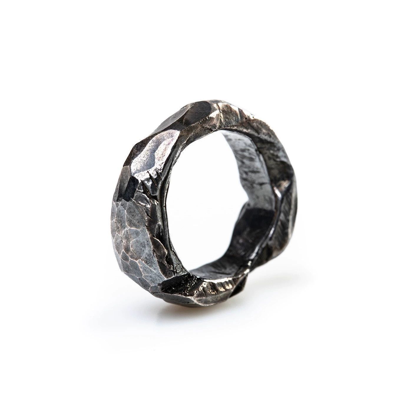 Chin Teo Textured Silver Ring Size ONE SIZE - 1 Thumbnail
