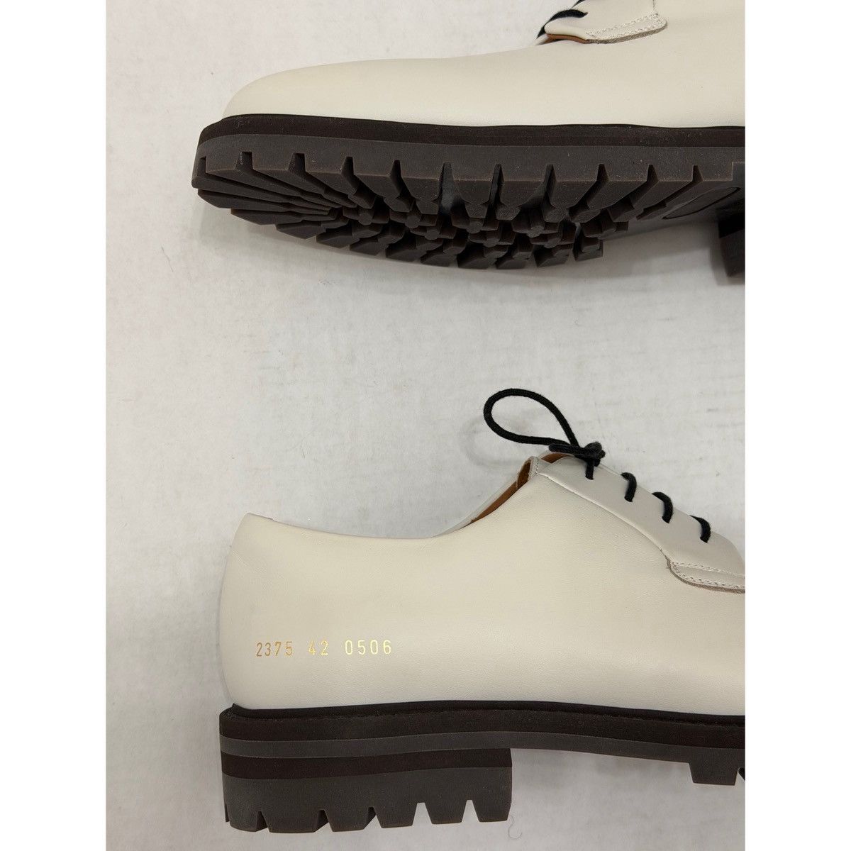 Common Projects COMMON PROJECTS WHITE DERBY SHOES Size US 9 / EU 42 - 15 Thumbnail
