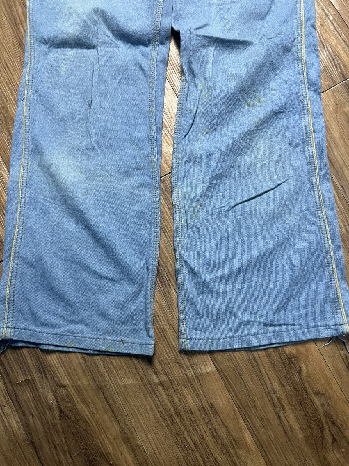 If Six Was Nine VINTAGE 70s BRANDED LION Bell Bottom Jeans (41) Size US 31 - 4 Thumbnail