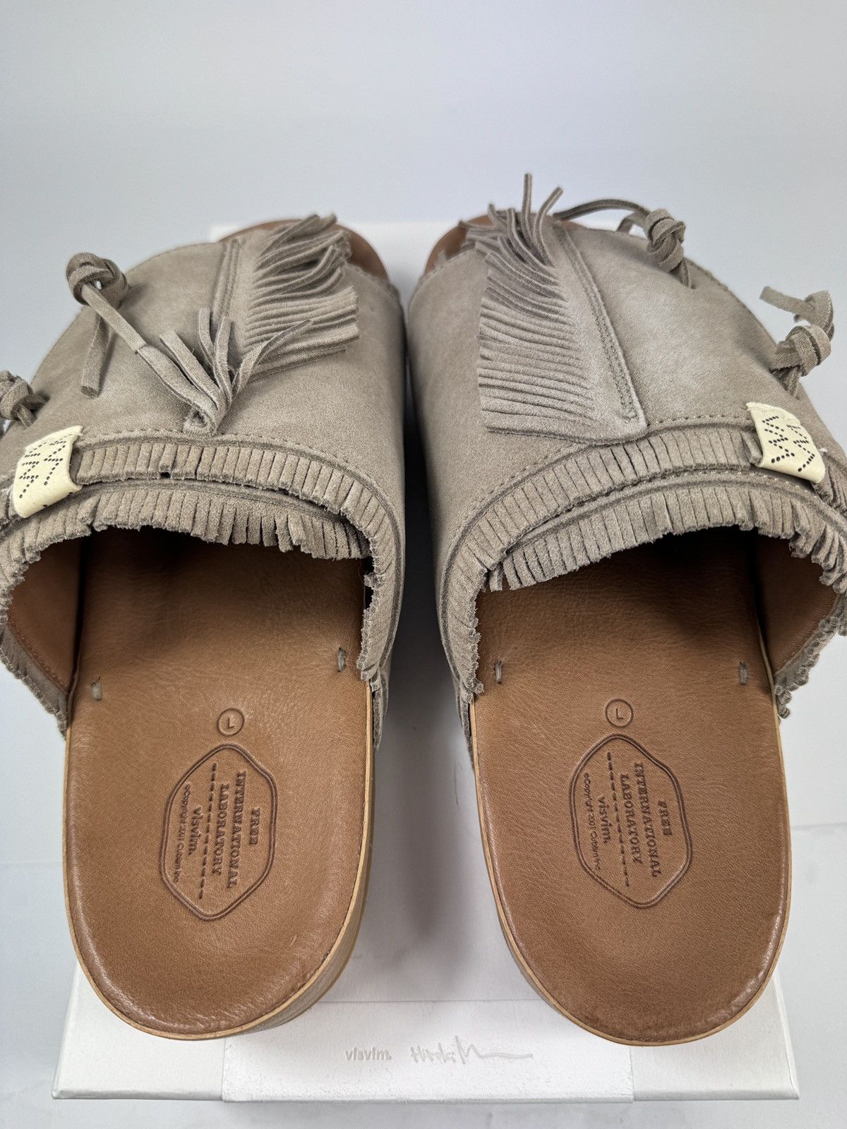 Visvim VISVIM CHRISTO SHAMAN FOLK BLUE SUEDE SANDALS SIZE: L Size US 10 / EU 43 - 3 Thumbnail