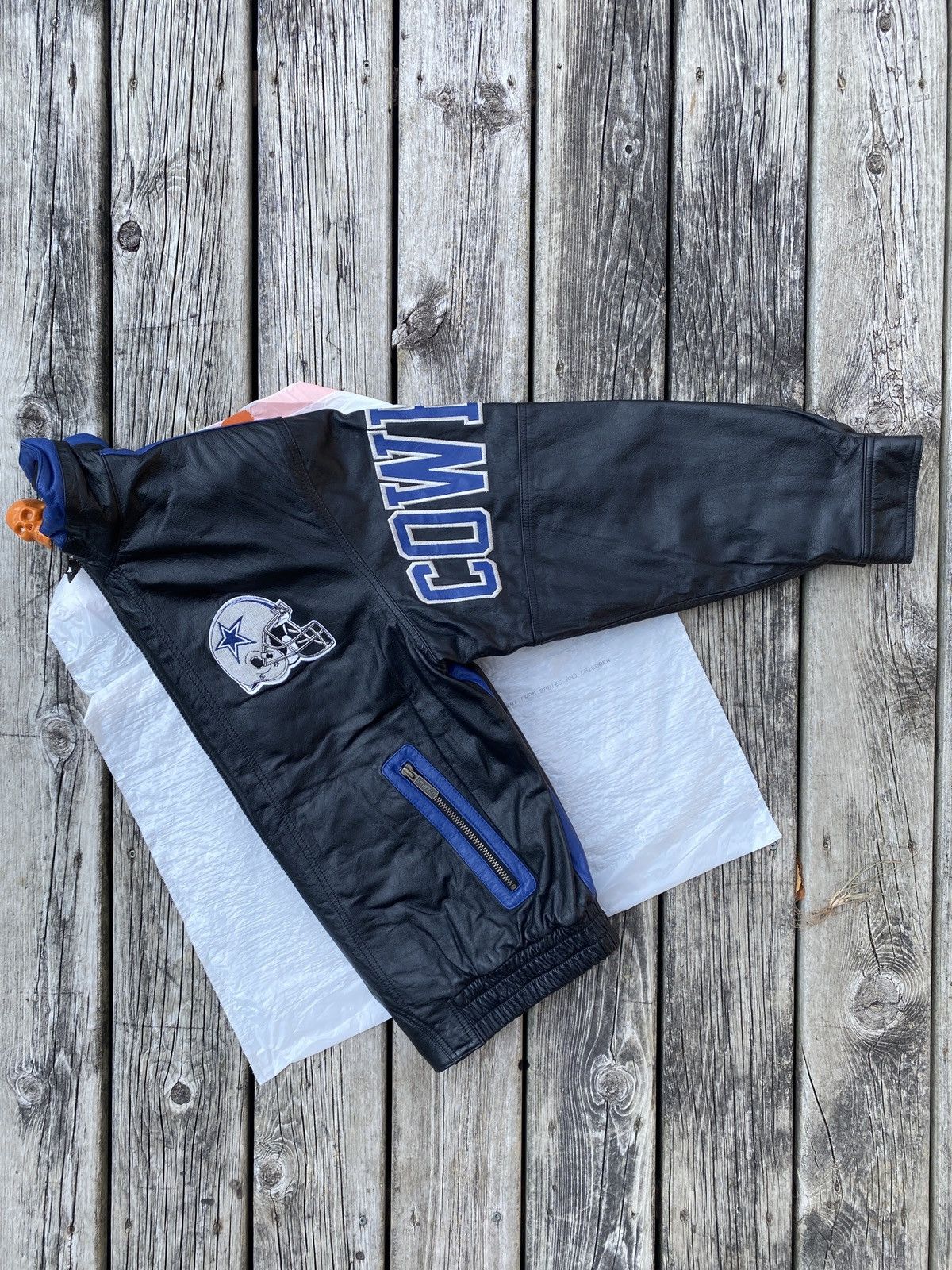 Starter × Vintage 90s Starter Dallas Cowboys leather jacket sz L Size US L / EU 52-54 / 3 - 6 Thumbnail