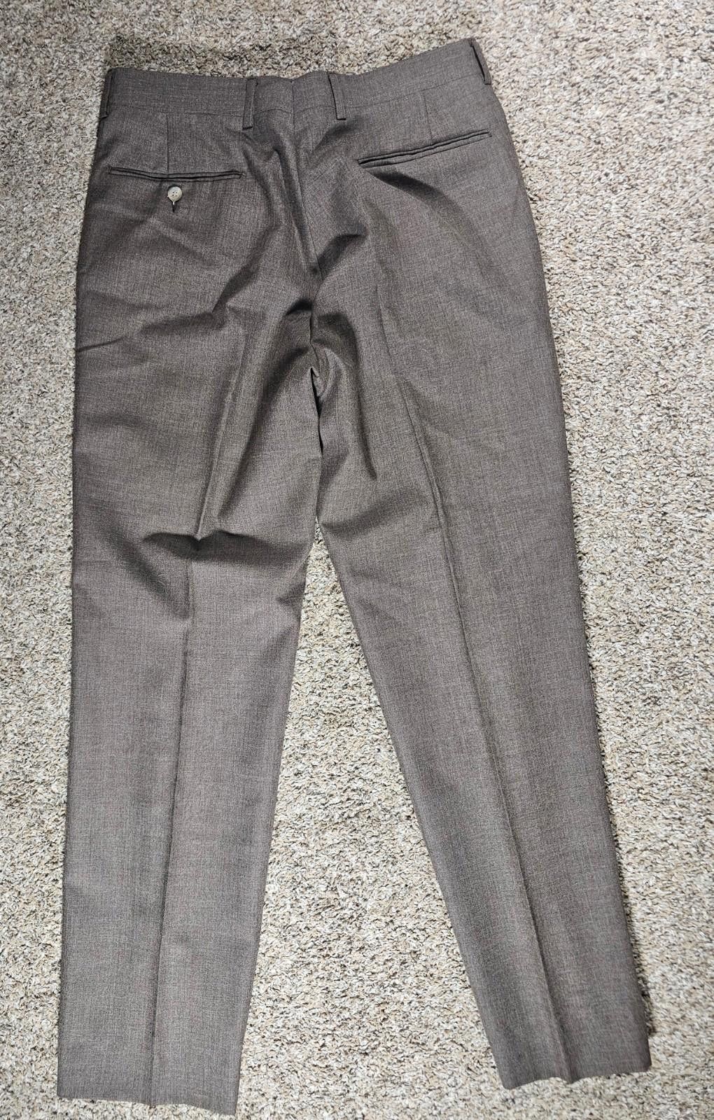 The Unbranded Brand Brown Unbranded Creased Dress Pants 32x31 Size US 32 / EU 48 - 6 Thumbnail