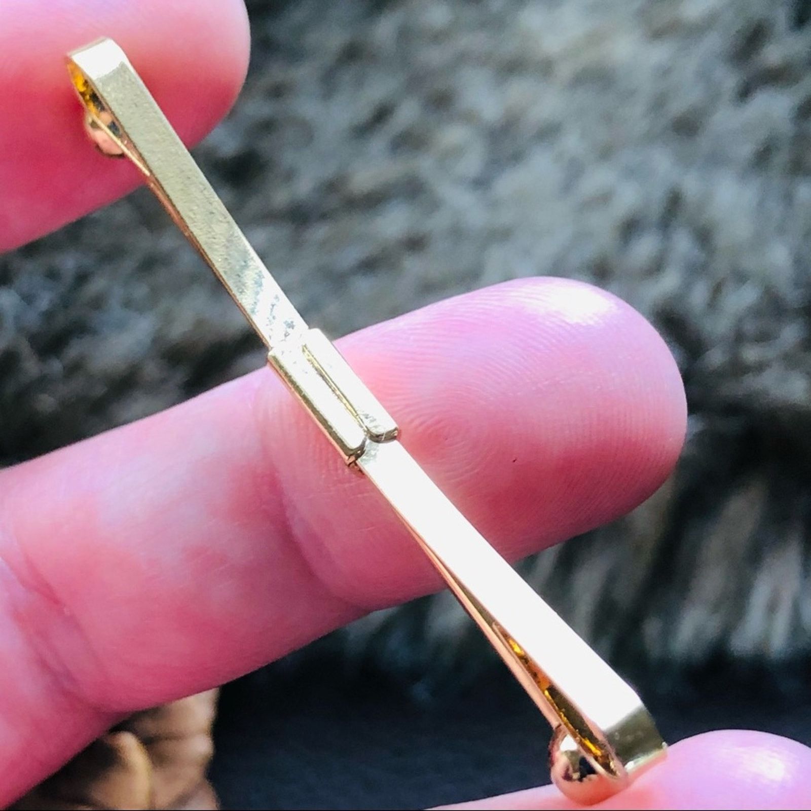 Vintage Vintage men’s gold plated bow tie collar bar pin Size ONE SIZE - 7 Thumbnail