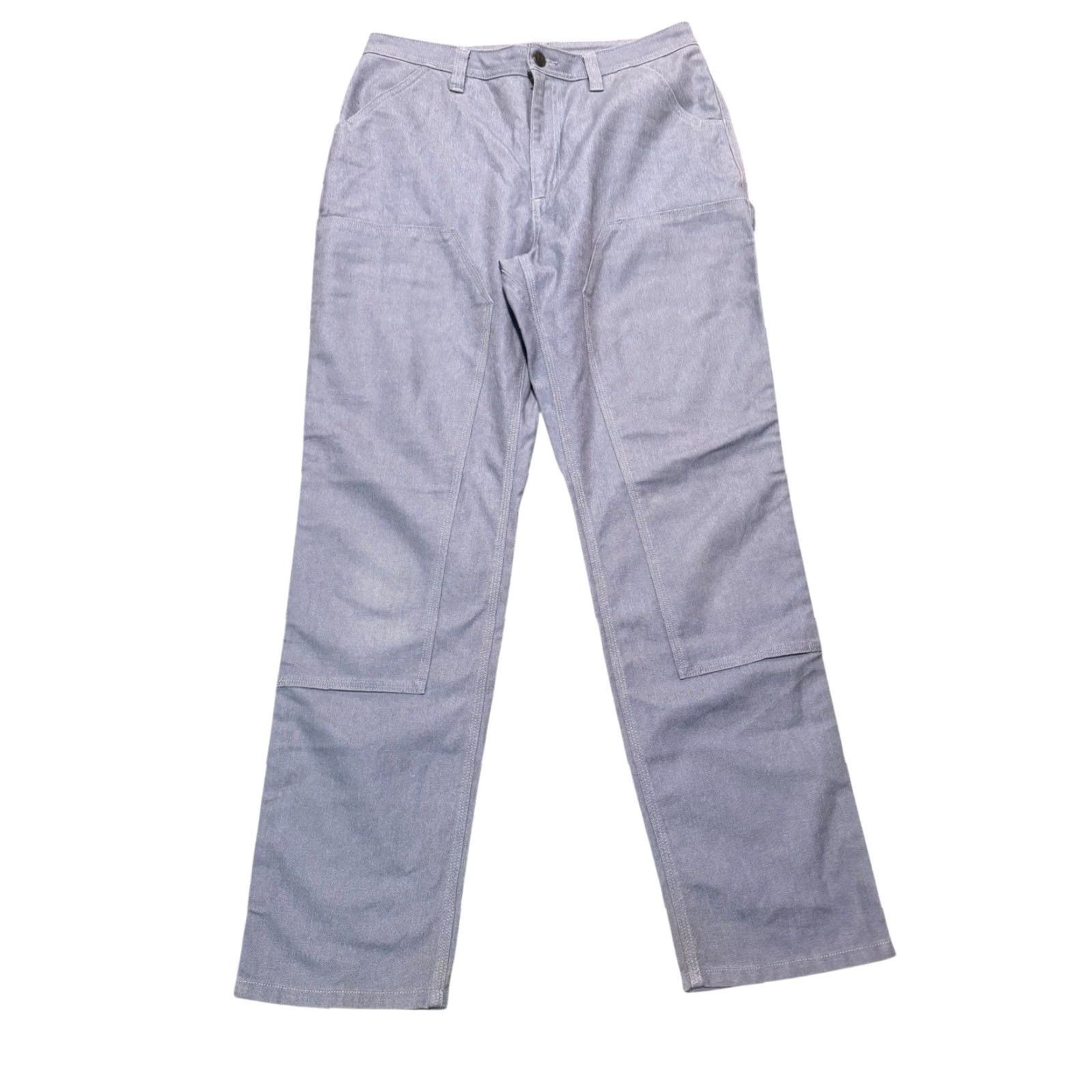 Patagonia Patagonia Hemp Canvas Pants Women Blue 12 Slim All Seasons Double Knee Carpenter Size 34" / US 12 / IT 48 - 2 Thumbnail