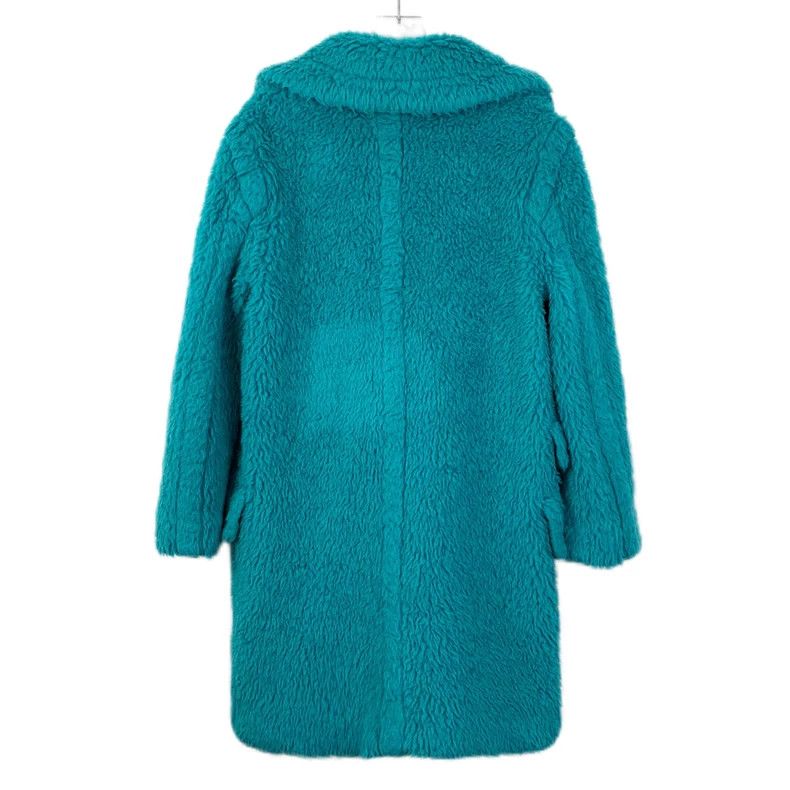 Max Mara Max Mara Teddy Collection Blue Teddy Alpaca Lapel Double B Size M / US 6-8 / IT 42-44 - 2 Thumbnail