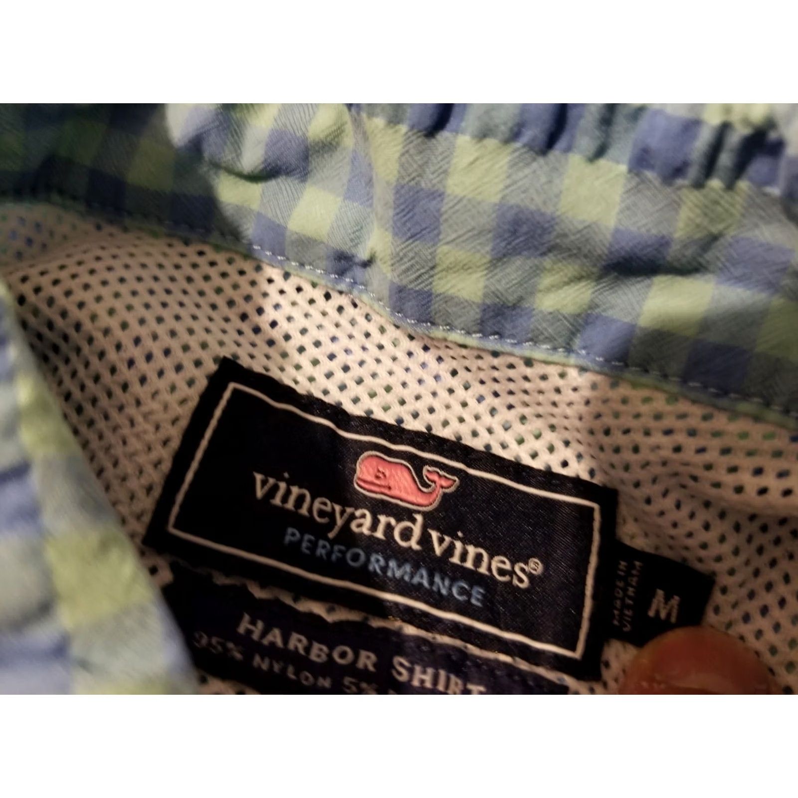 Vineyard Vines Mens vineyard vines Blue Button Shirt M Medium Size 40R - 5 Thumbnail