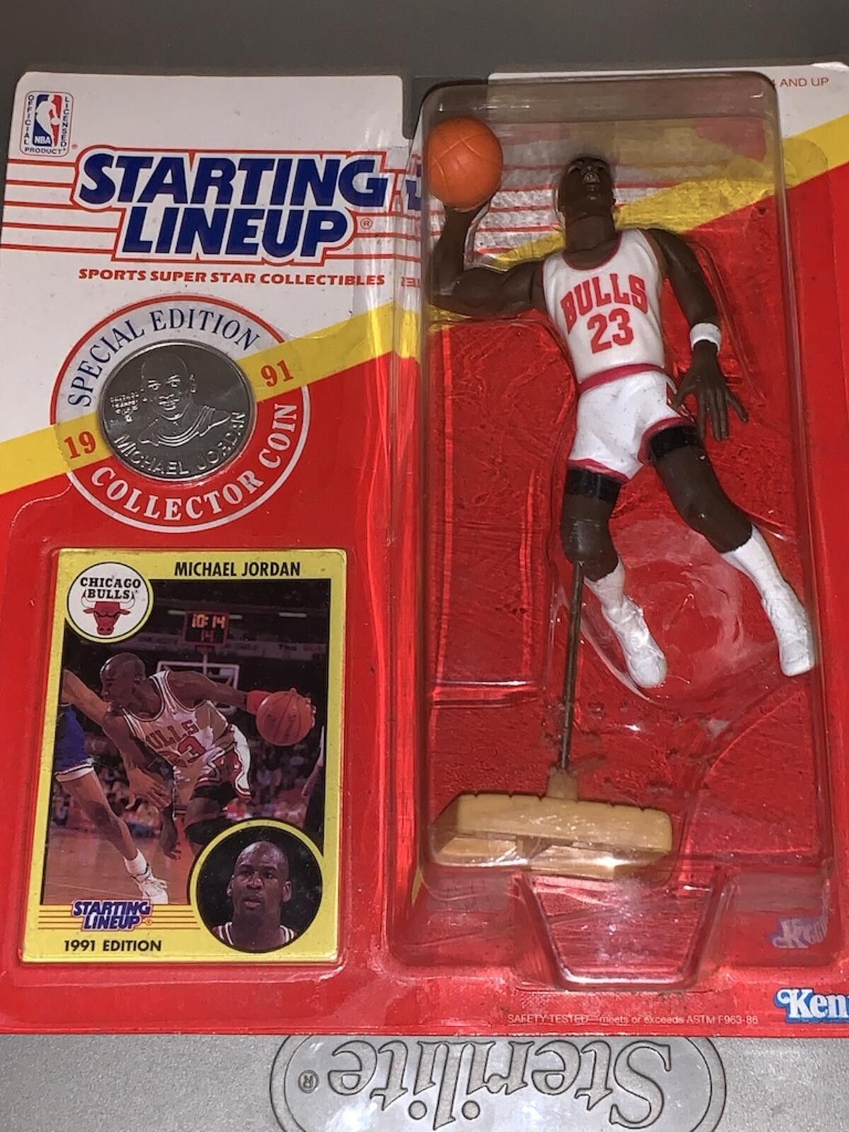 Kenneth Cole 1991 Starting Lineup Michael Jordan Chicago Bulls w/ Card Size ONE SIZE - 1 Thumbnail