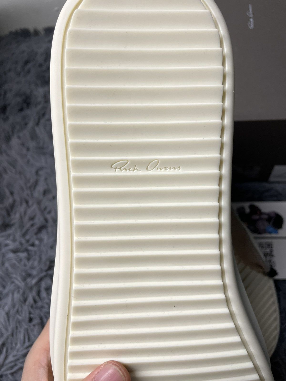 Rick Owens Rick Owens Ramone Low Jumbo Lace Milk/Milk Size US 15 / EU 48 - 6 Thumbnail