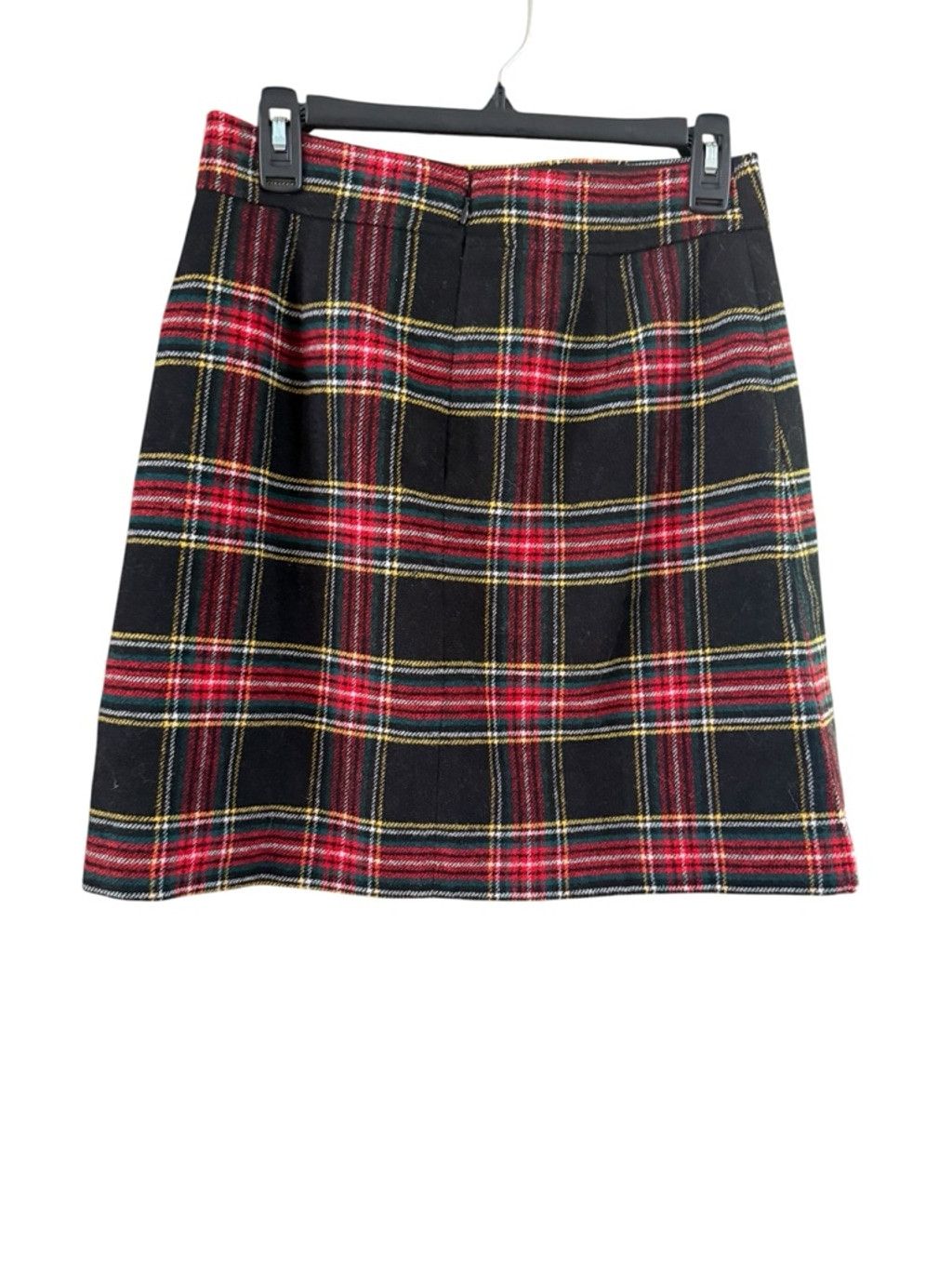 J.Crew Women's J.Crew Plaid Mini Skirt Black Red Size 4 Size 27" / US 4 / IT 40 - 4 Thumbnail